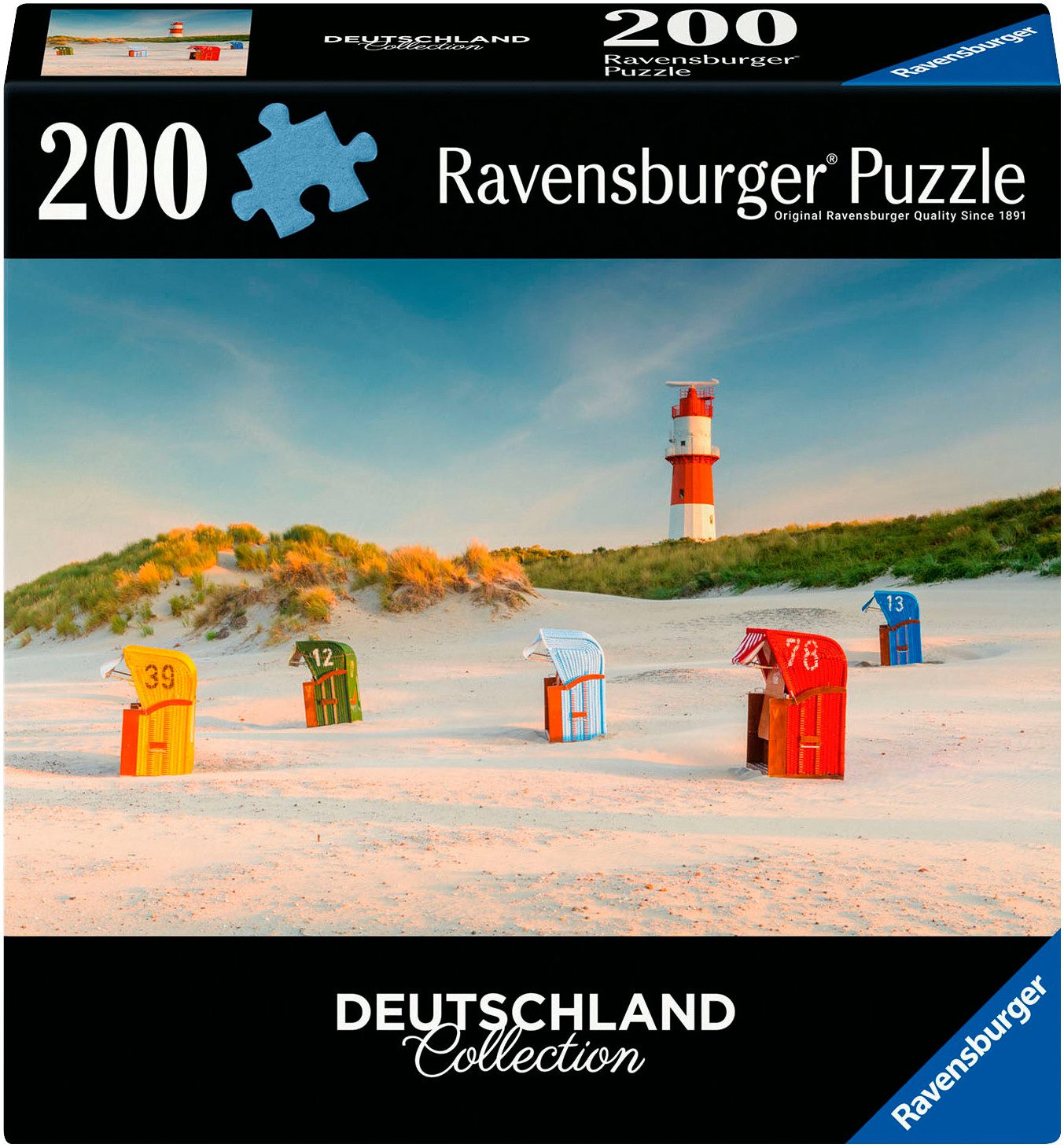 Ravensburger Puzzle Deutschland Collection, Leuchtturm hinter der Düne auf günstig online kaufen