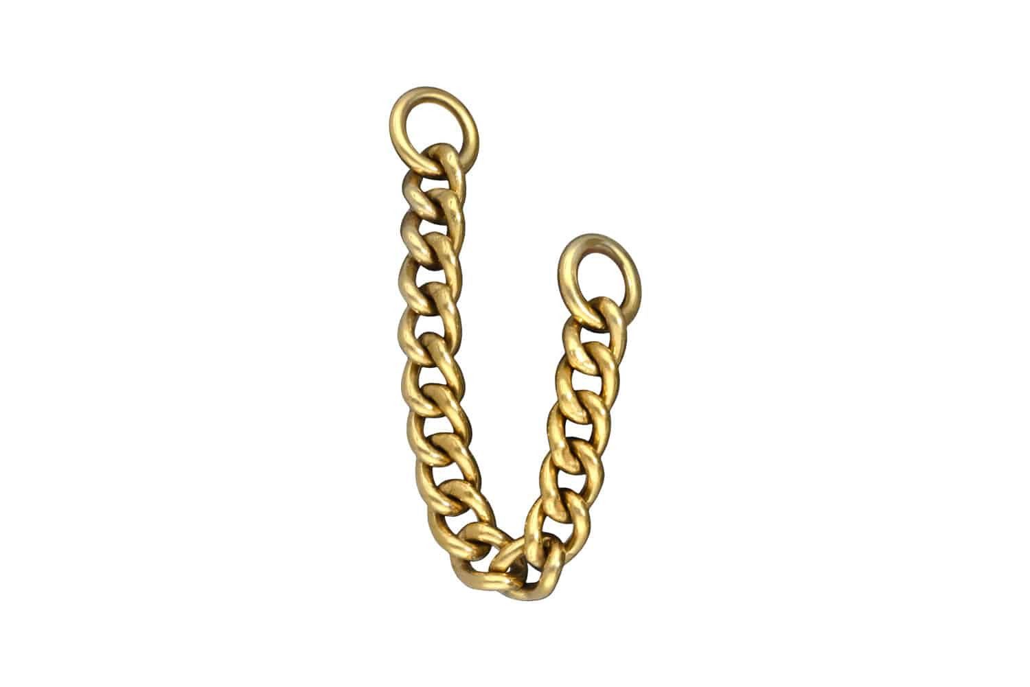 PIERCINGLINE Piercing-Set Titan Anhänger für Clicker PANZERKETTE (Piercing-Anhänger, 1-tlg)
