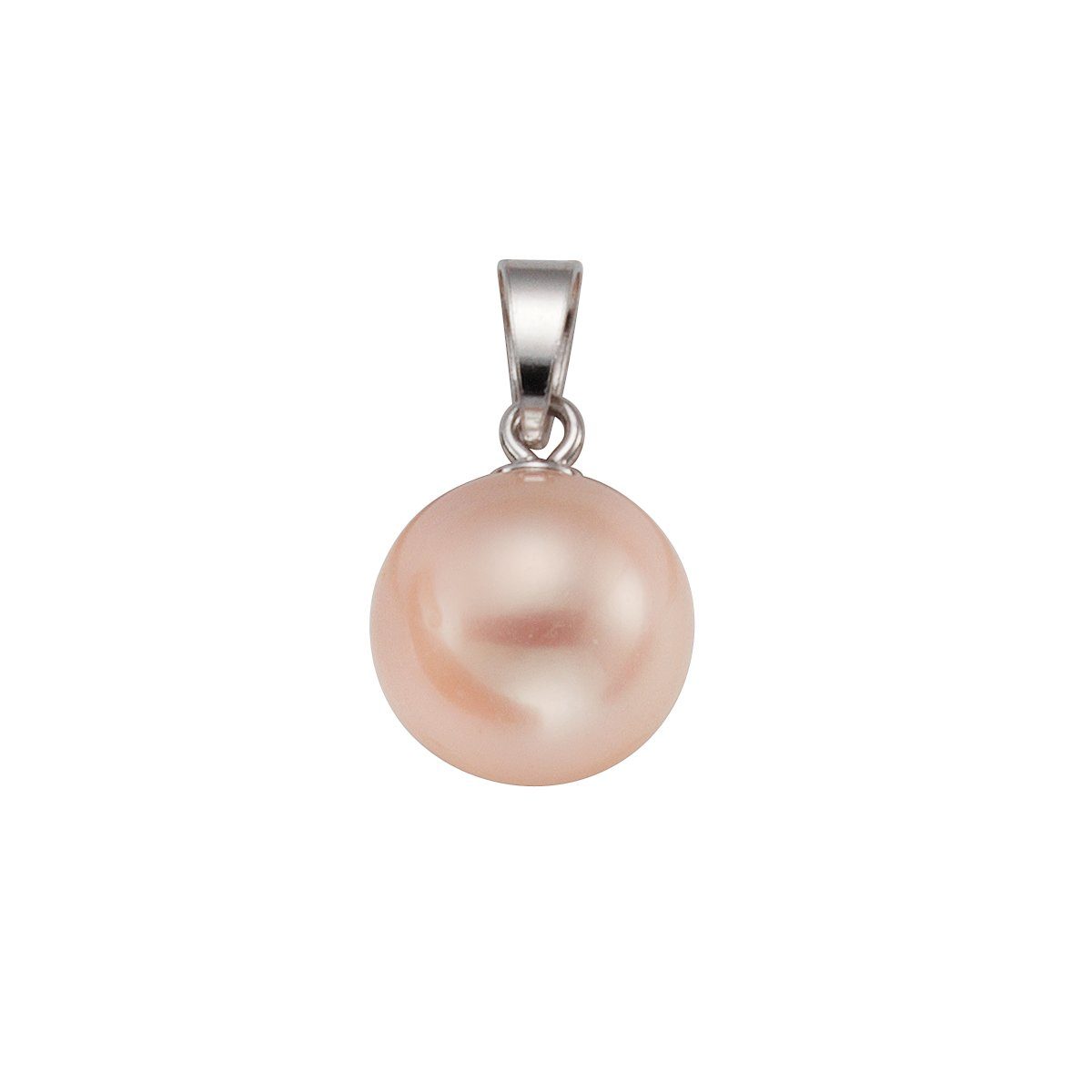 Vivance Kettenanhänger 925 Silber rhodiniert Süßwasserzuchtperle natur-pink günstig online kaufen