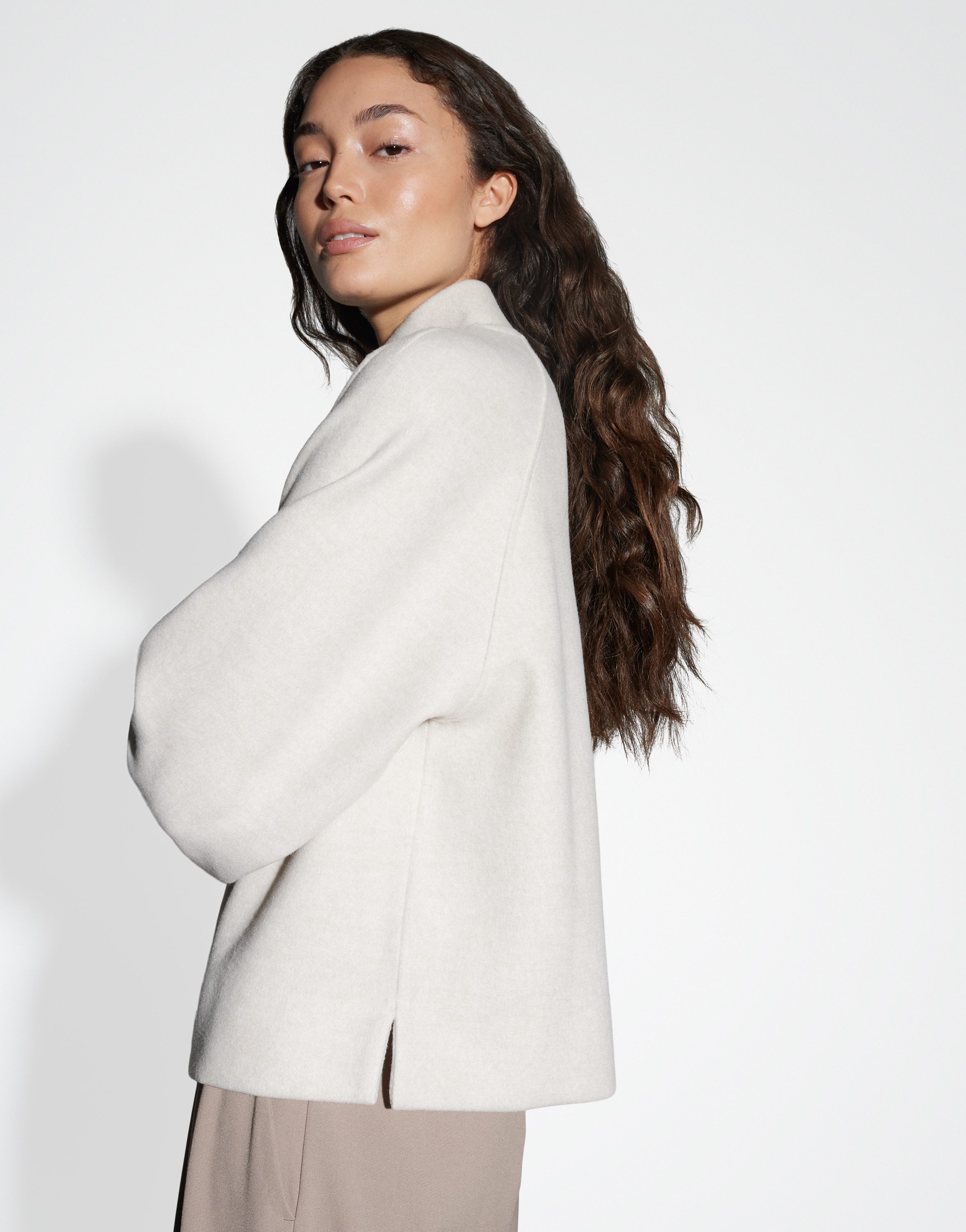 OPUS Sweatshirt GRAPINA Loose mit feiner Fleeceoptik