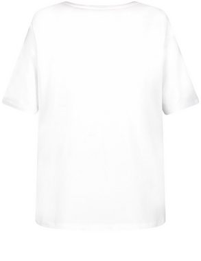 Samoon Kurzarmshirt T-Shirt mit Frontprint