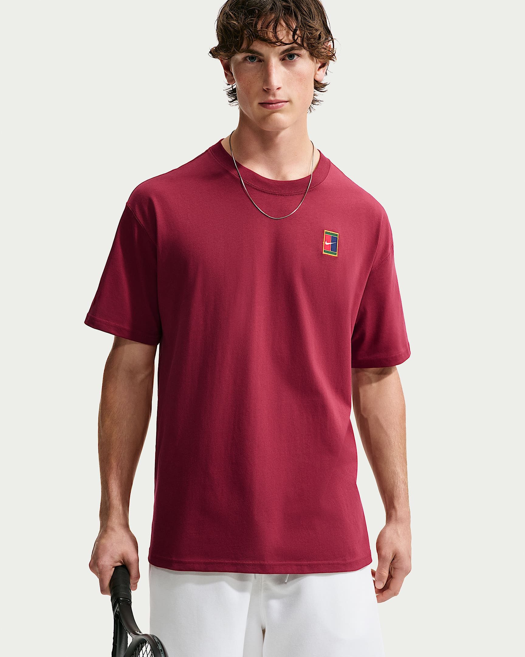 Nike T-Shirt NikeCourt Men's Max90 Tennis T-Shirt mit unifarbenem Design, Kurzarm, aus Jersey, Basic-Passform