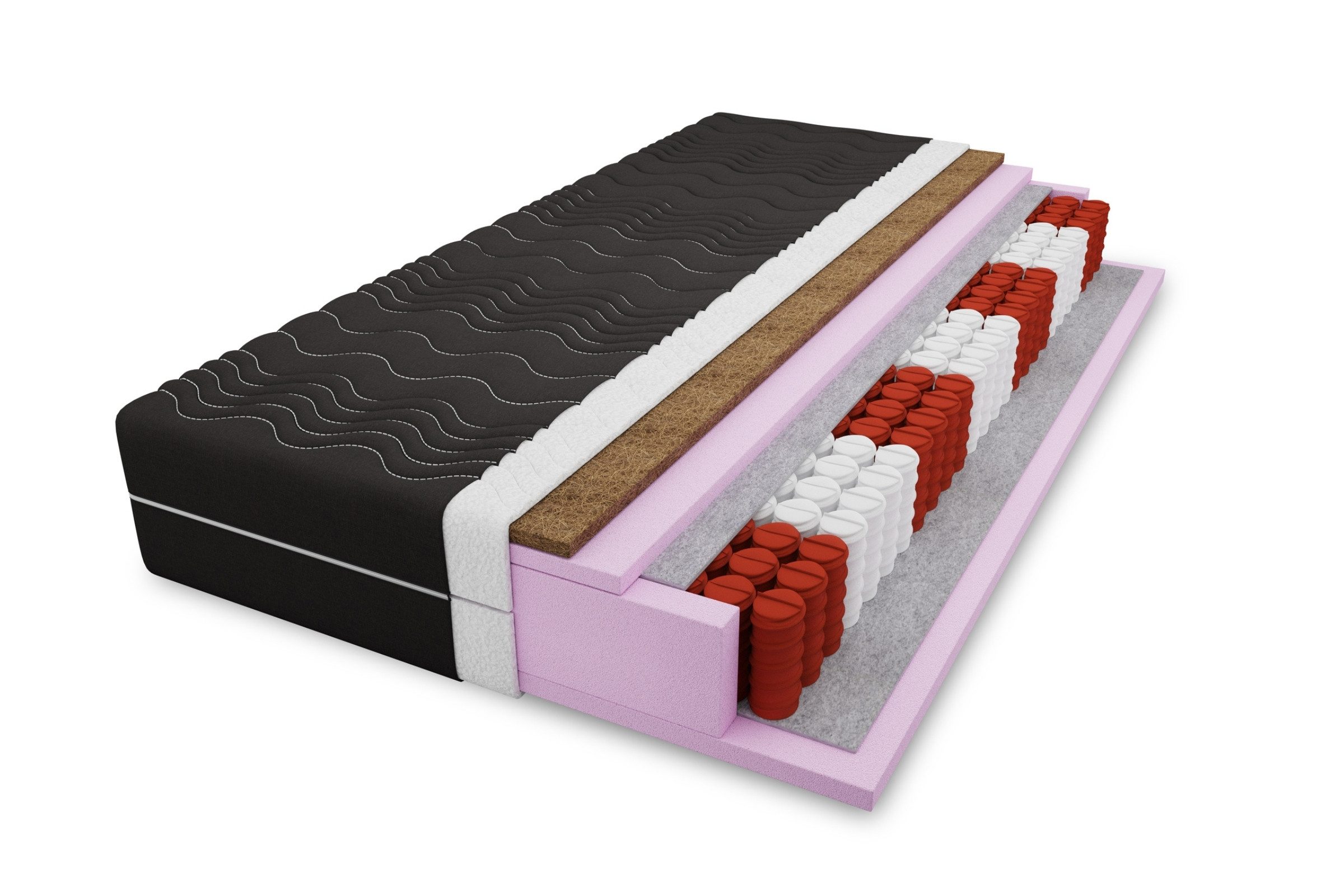Taschenfederkernmatratze mit KOKOS 7-Zonen 20 cm günstig online kaufen