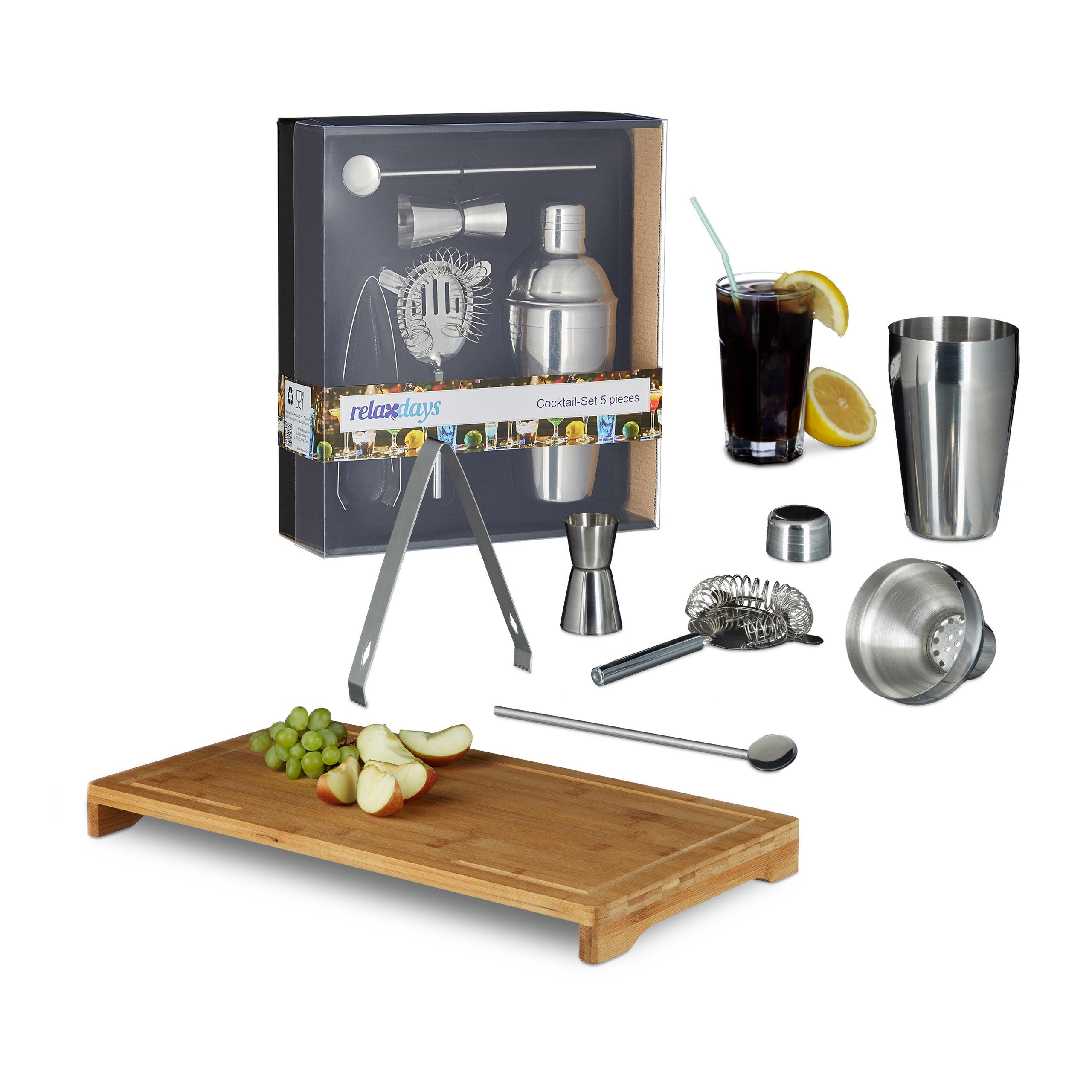 Cocktail Shaker 6 teiliges Bar-Set