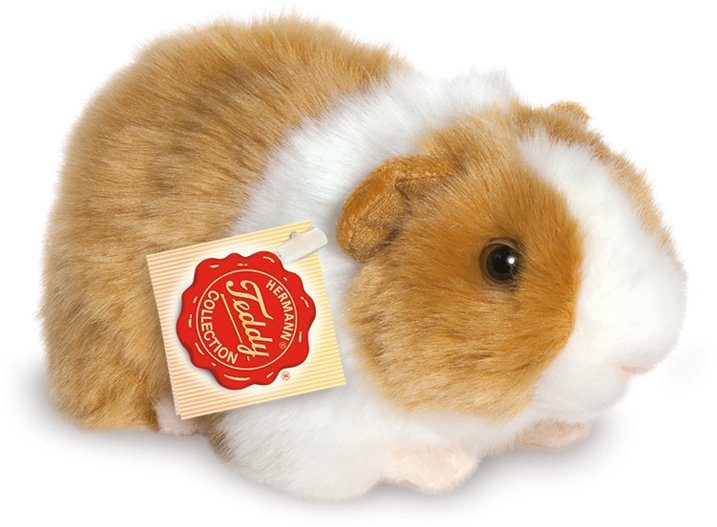 Teddy Hermann® Kuscheltier Meerschweinchen gold/weiß, 20 cm, zum Teil aus recyceltem Material