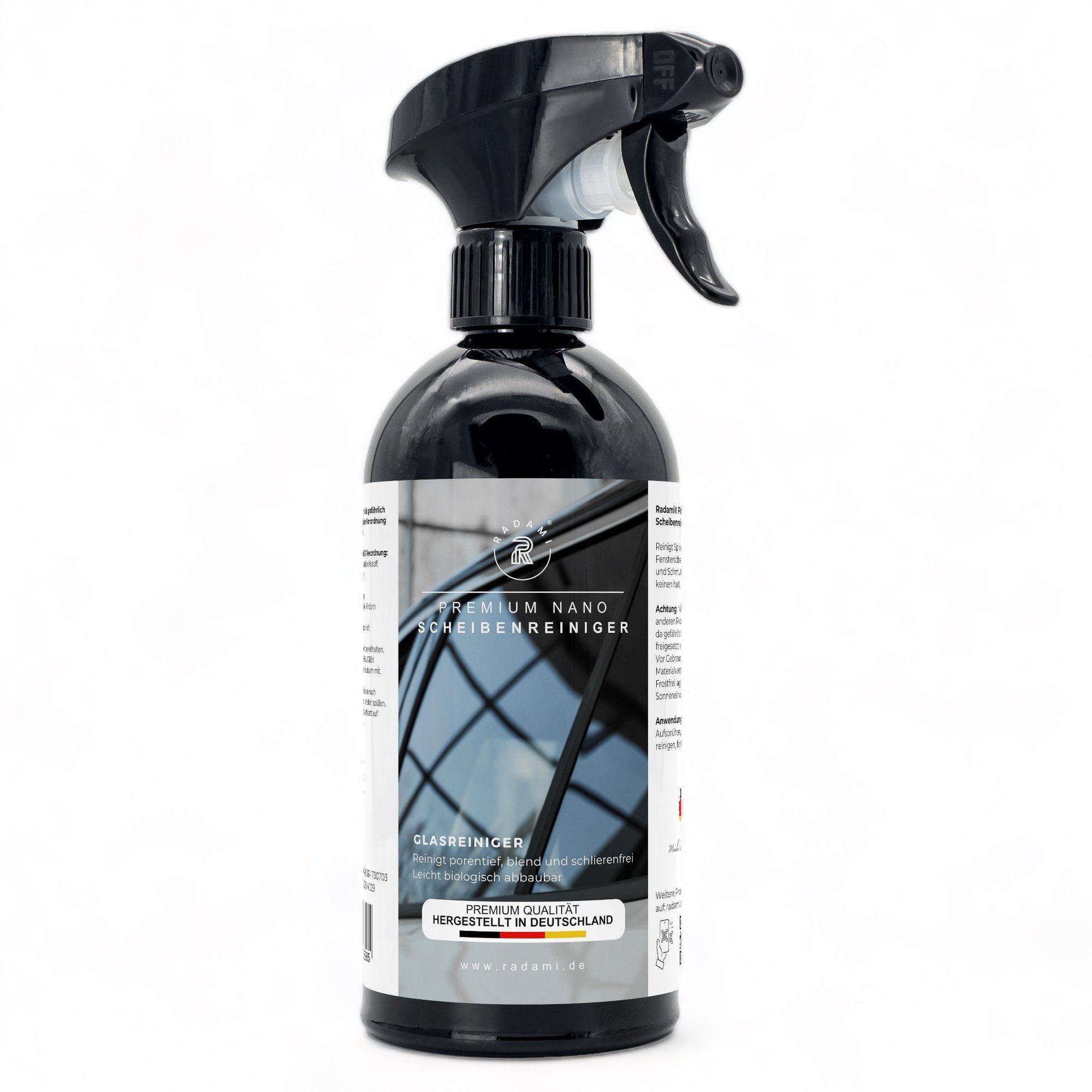 Radami Radami Nano Scheibenreiniger Glasreiniger 500ml streifenfreie Scheiben Glasreiniger