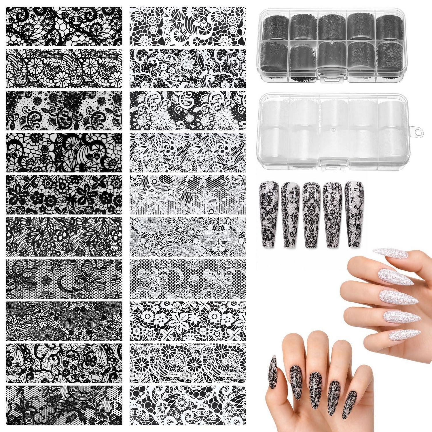 LuxusKollektion Nagel Nagelfolien Transferfolie 20 Rollen