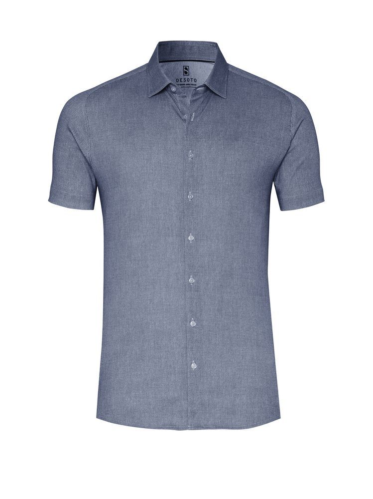 DESOTO Kurzarmhemd Casual Kent 1/2 Jerseyhemd, slim fit – Bild 4 von 5