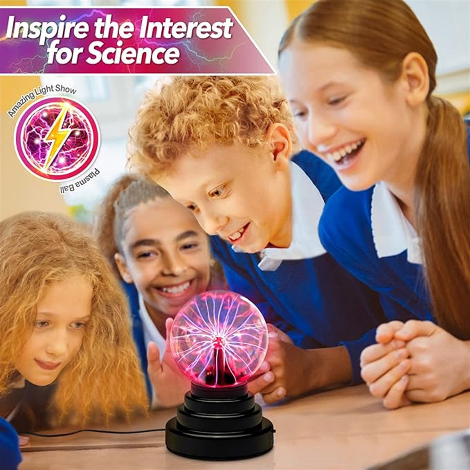 autolock Lavalampen Plasmakugel Magische Leucht Ball 3 Zoll