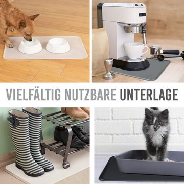 KaraLuna Futternapf Napfunterlage aus Silikon I Futtermatte Hundenapf Katzennapf, Spülmaschinengeeignet
