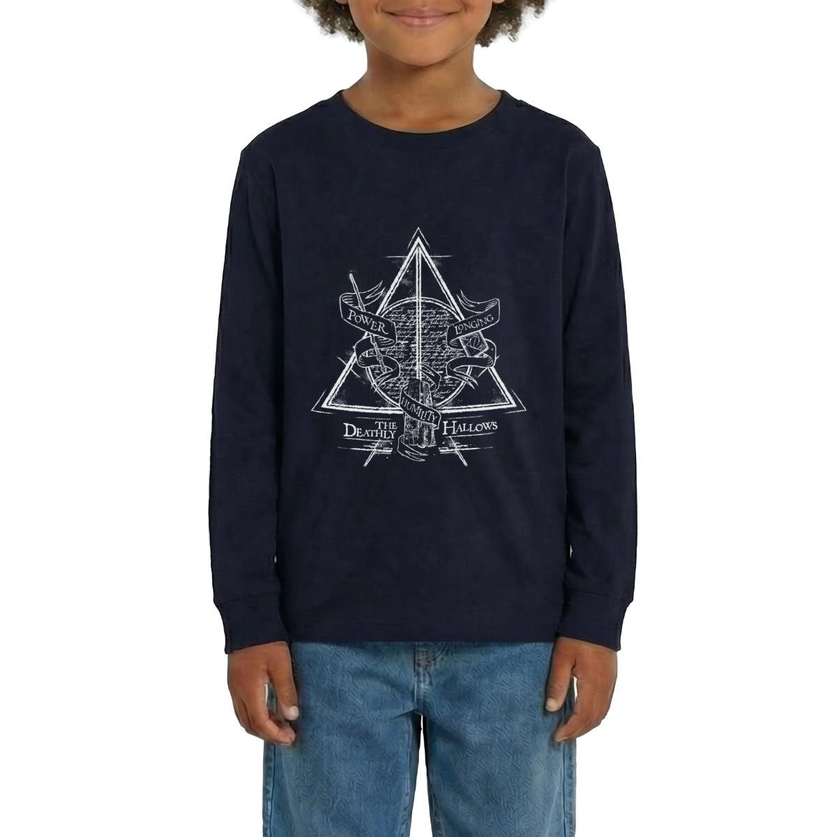 T-Shirt Harry Potter The Deathly Hallows Teenager Premium Langarmshirt