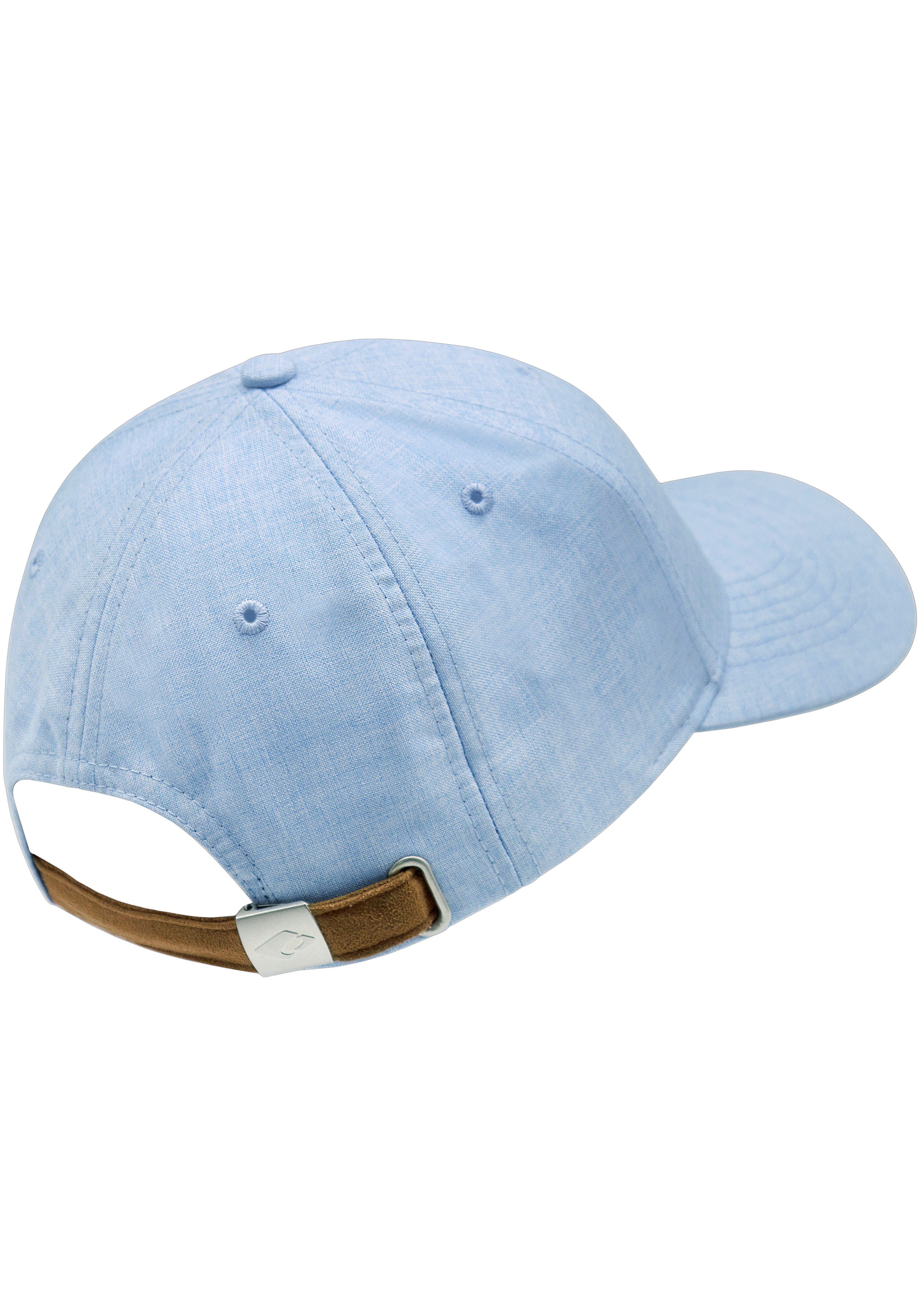 chillouts Baseball Cap Amadora Hat verstellbar melierter hellblau Optik, Size, in One