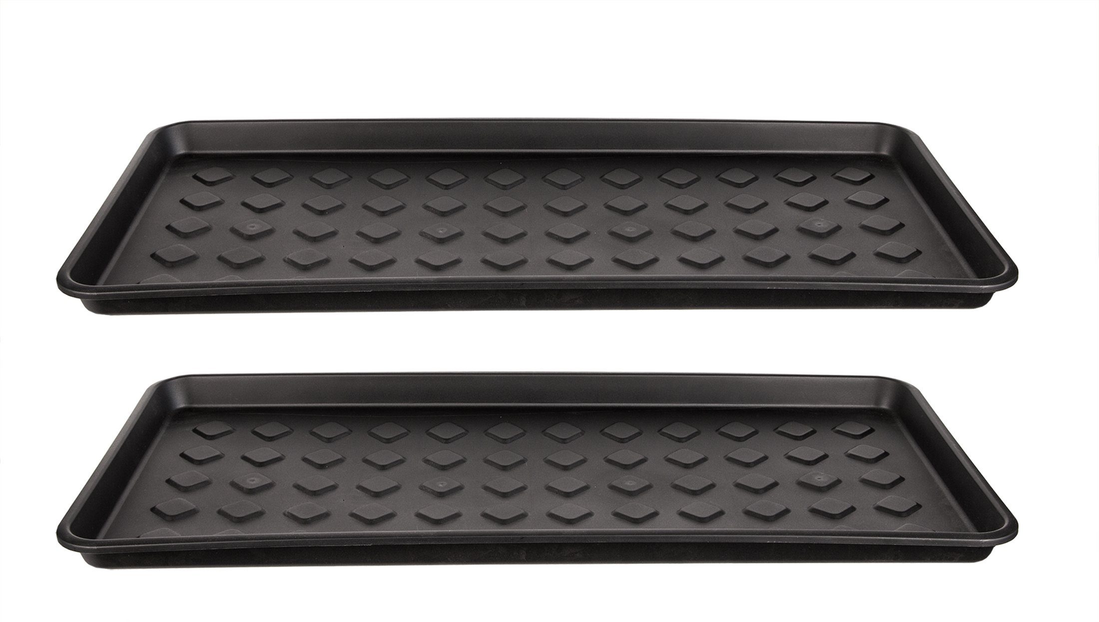 BigDean Schuhabtropfschale 2x Schuhablage groß Abtropfschale für Schuhe Abtropfschale (2-tlg), Abtropfschale für Schuhe, Erhöhter Rand, Leicht zu reinigen