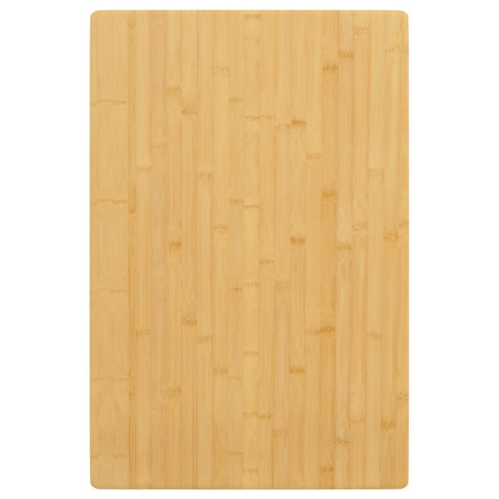 furnicato Tischplatte aus Bambus 60 x 100 x 4 cm, lackiert (1 St), Robuste Möbelplatte mit abgerundeten Ecken für Gastronomie-Betriebe