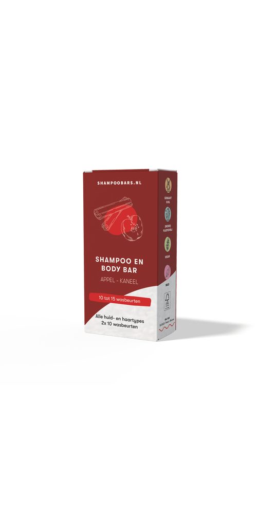 ShampooBars Haarshampoo ShampooBars Mini Shampoo & Body Bar Apfel-Zimt 20 g