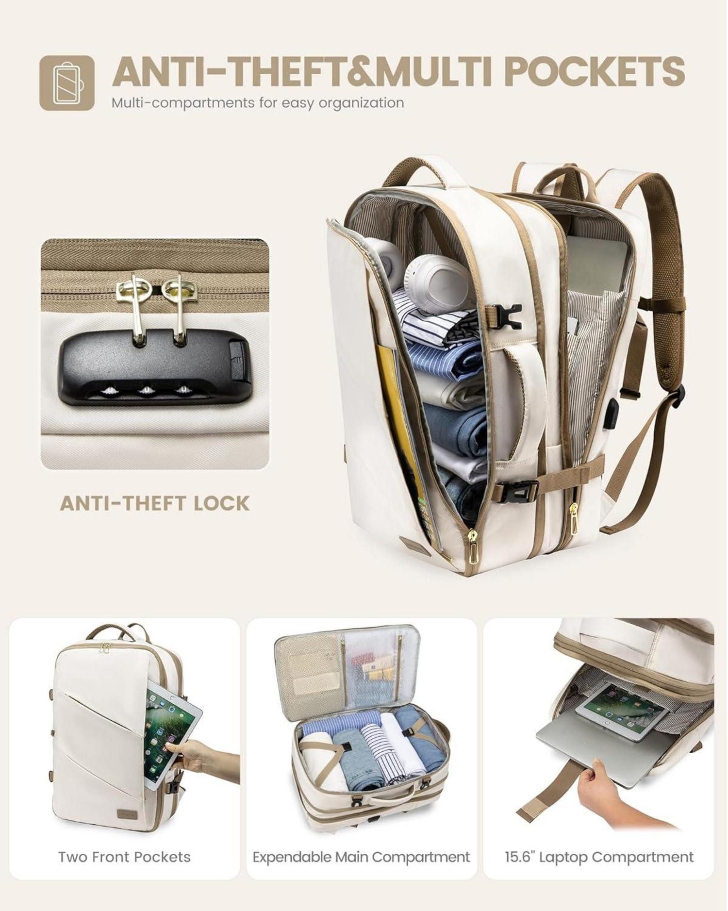 LuxusKollektion Kofferrucksack Rucksack Handgepäck Flugzeug Laptop günstig online kaufen
