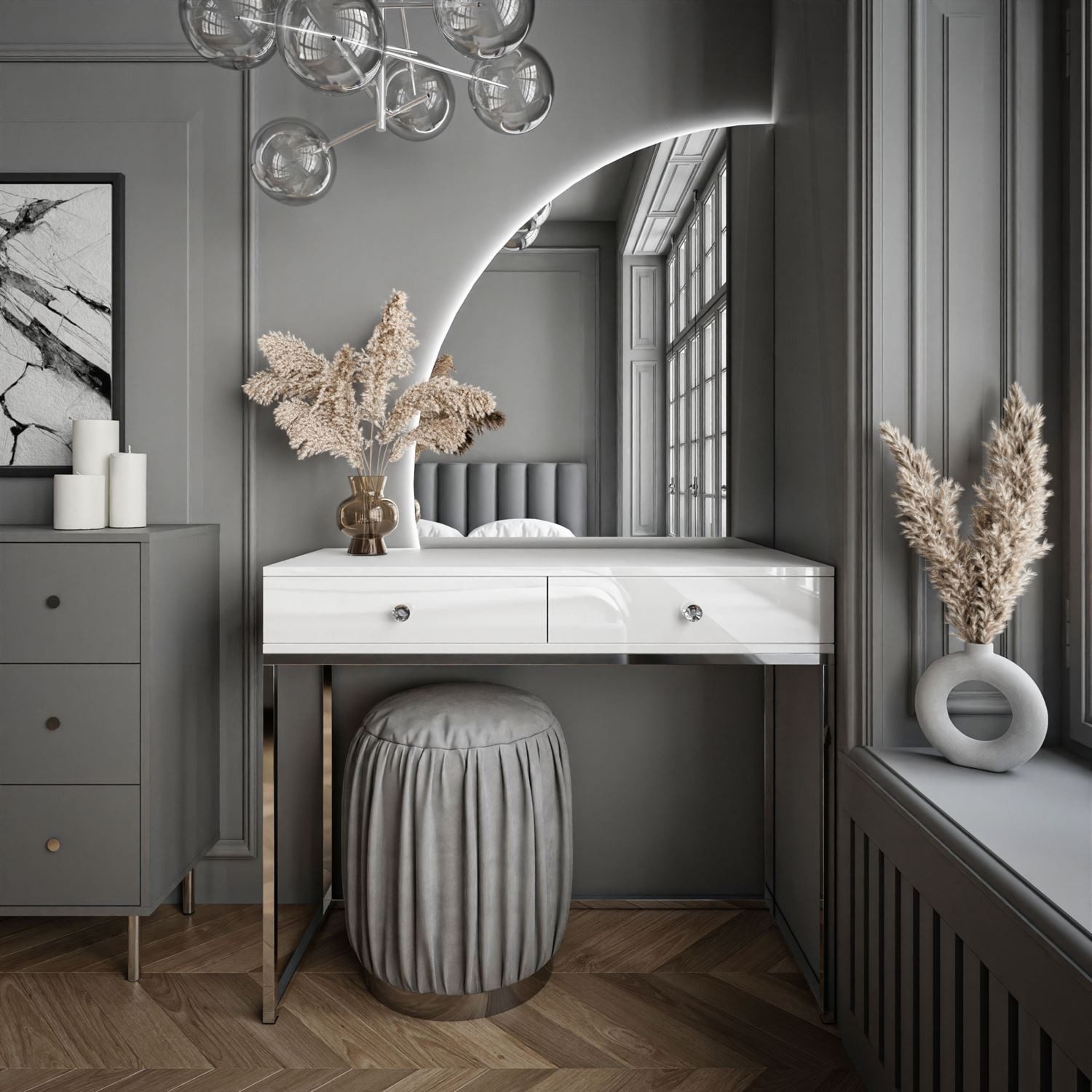 Lookway Schminktisch QUINNIE GLAMOUR mit LED günstig online kaufen