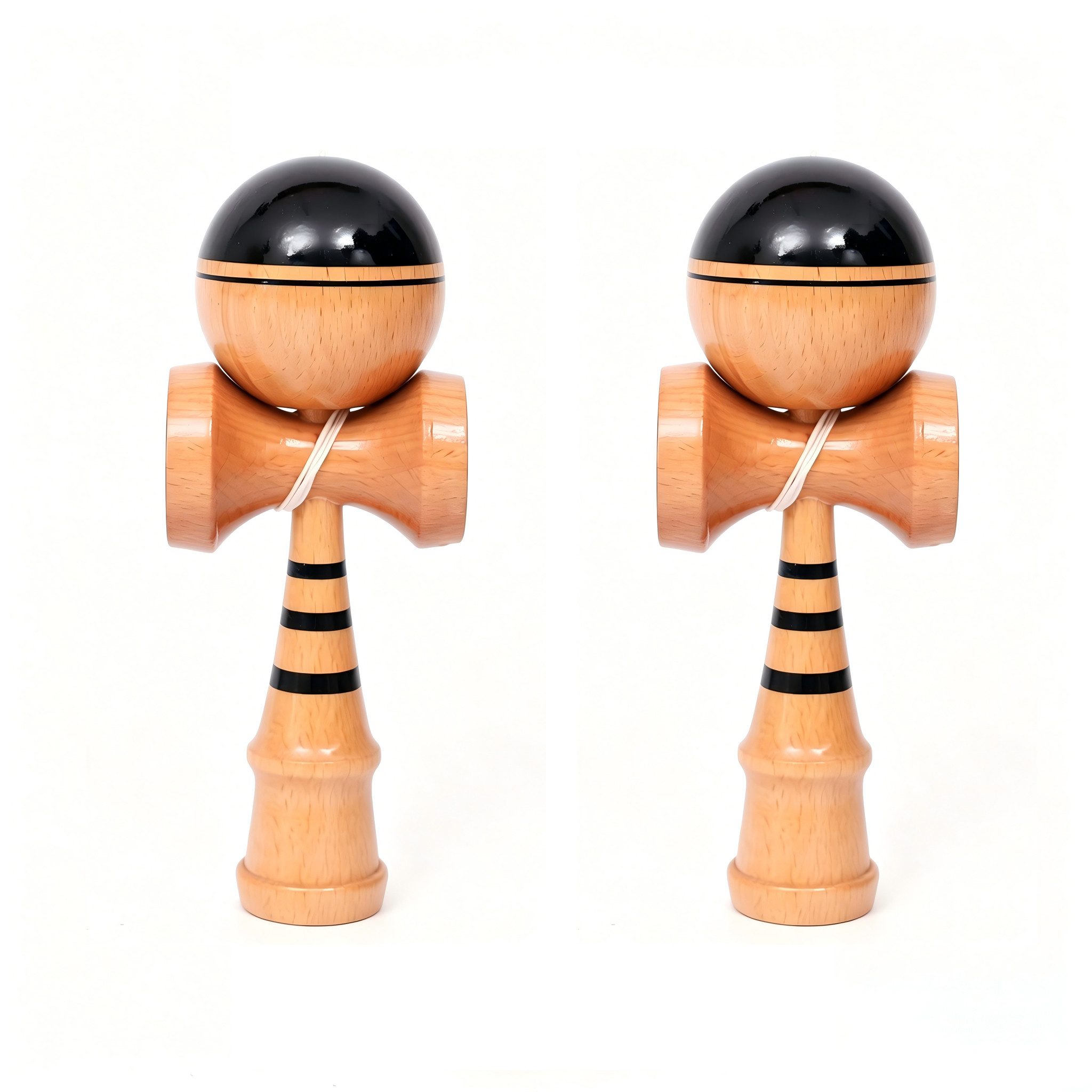 Kityhome Lernspielzeug Kendama aus Buchenholz japanisches Geschicklichkeitsspiel (Packung, 2-St., kendama), Kendama - Fang den Ball,Perfekt ausbalanciert für präzises Spiel
