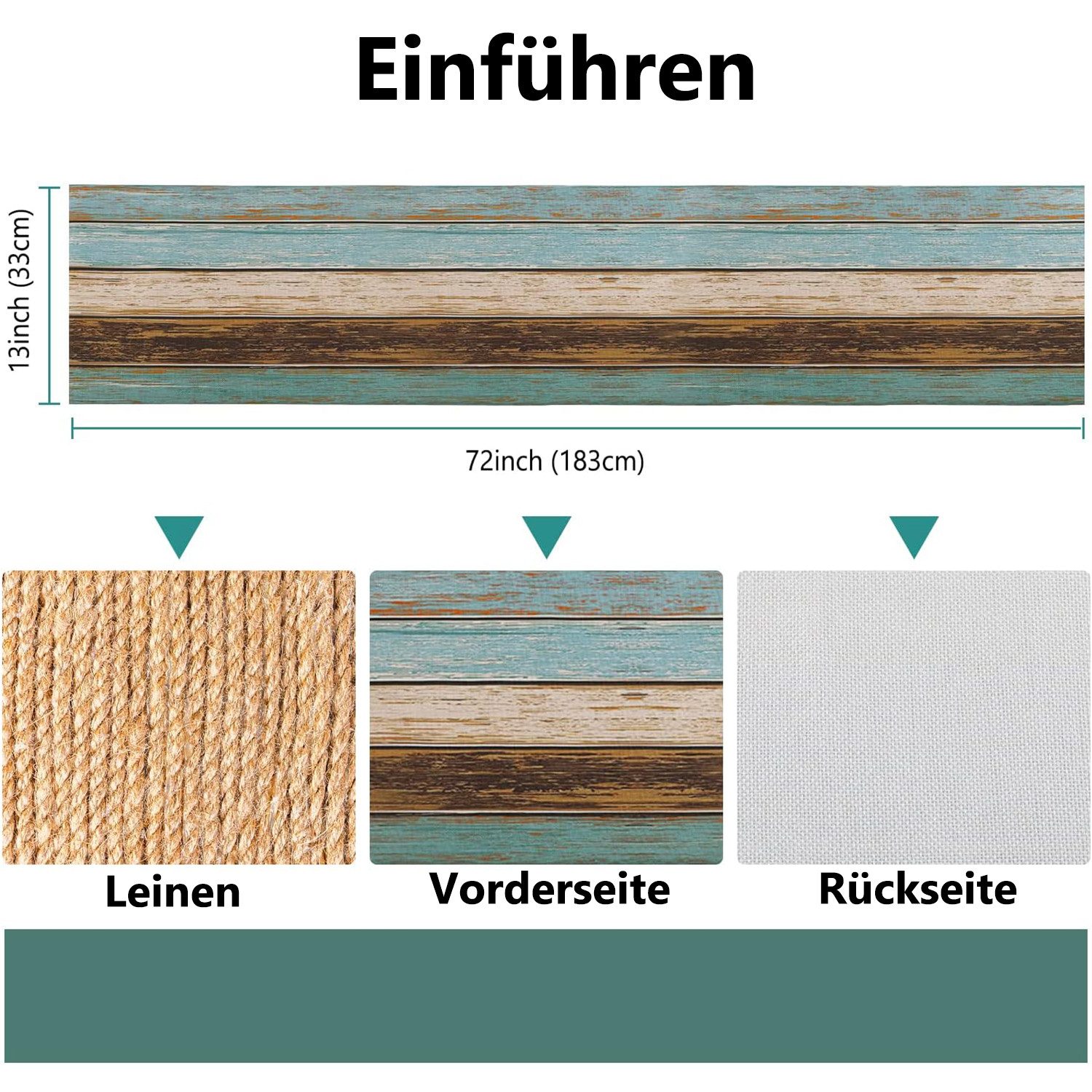 Kaket Tischläufer Tischläufer Leinenoptik 33×183 cm – günstig online kaufen