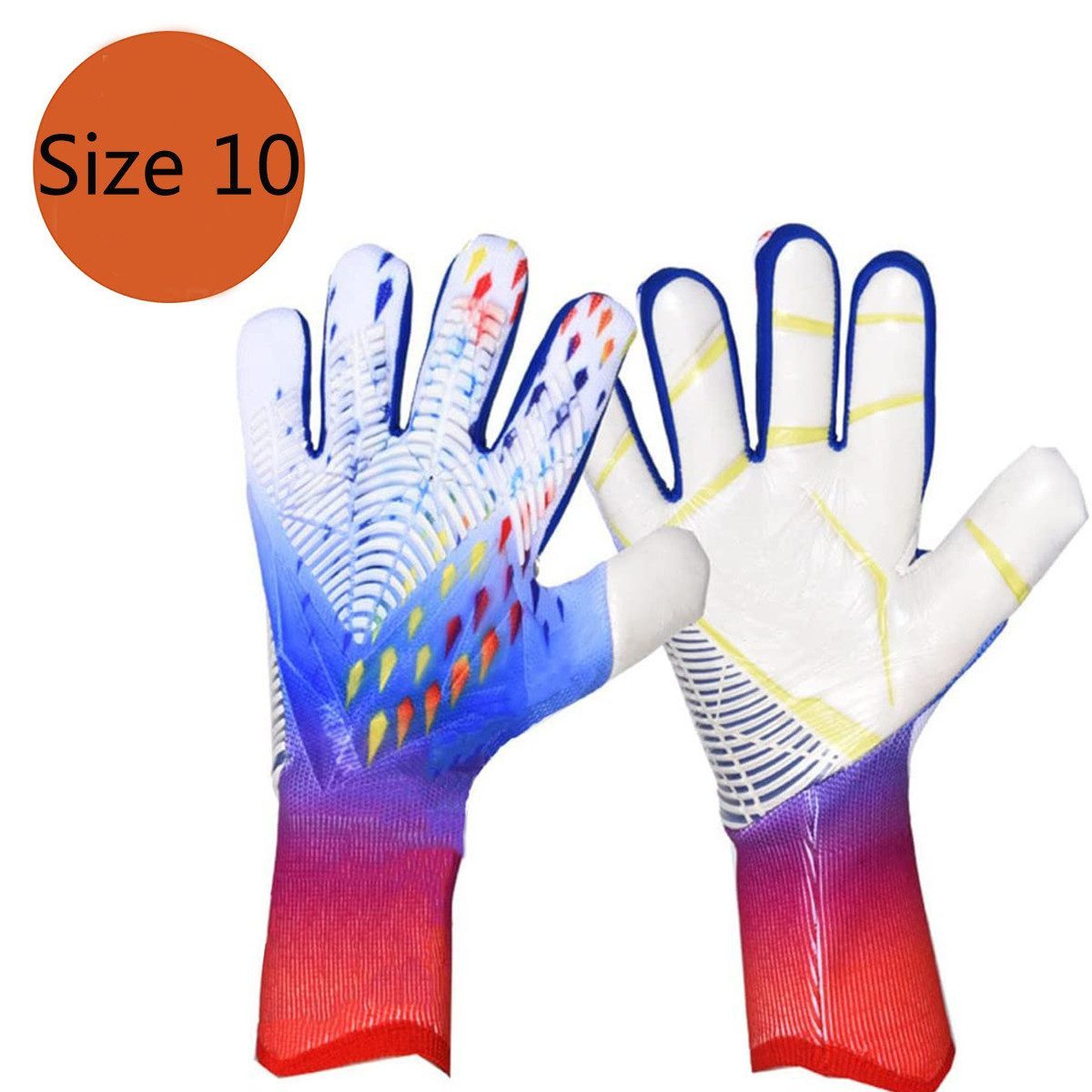 feinlux Torwarthandschuhe Torwarthandschuhe Torwarthandschuhe Handschuhe Kinder rutschfeste (Packung, 1 x Torwarthandschuhe) atmungsaktive,für Jugendliche Size 6 7 8 9 10