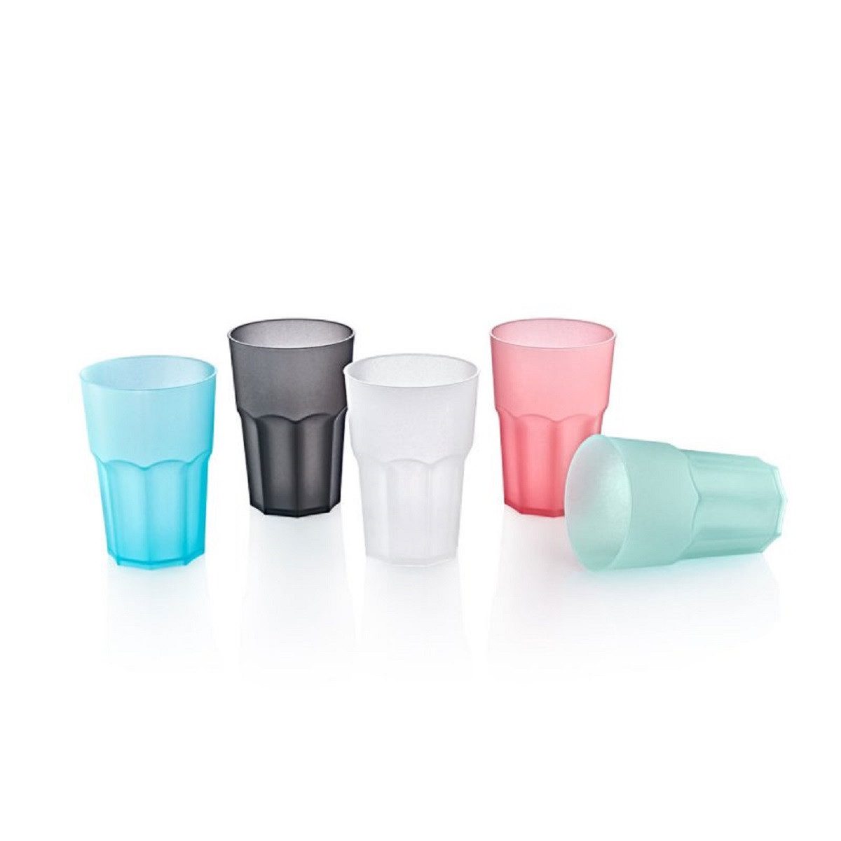 hobby life Becher aus Kunststoff 480ml - GLASSY CUP Cocktail/Caipi Design, 1-tlg.