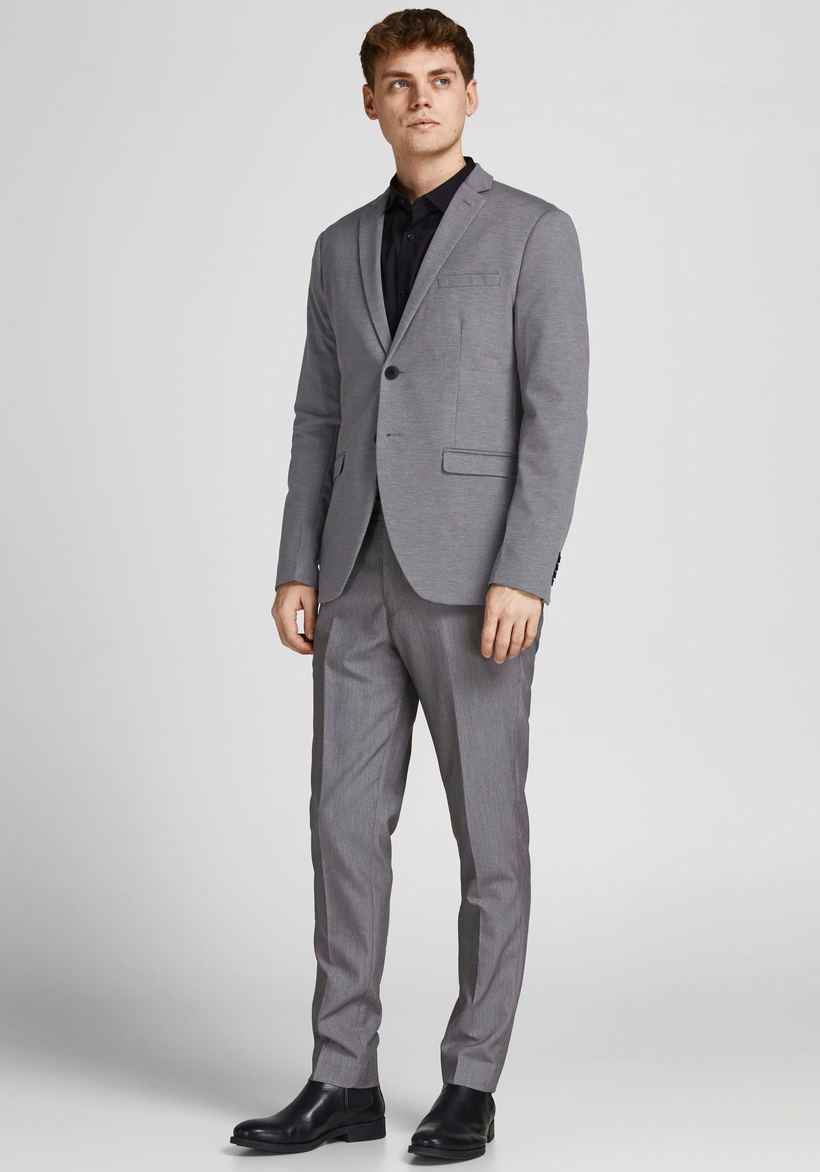 Jack & NOOS Jones TROUSER Grey Light JPRFRANCO Anzughose Melange