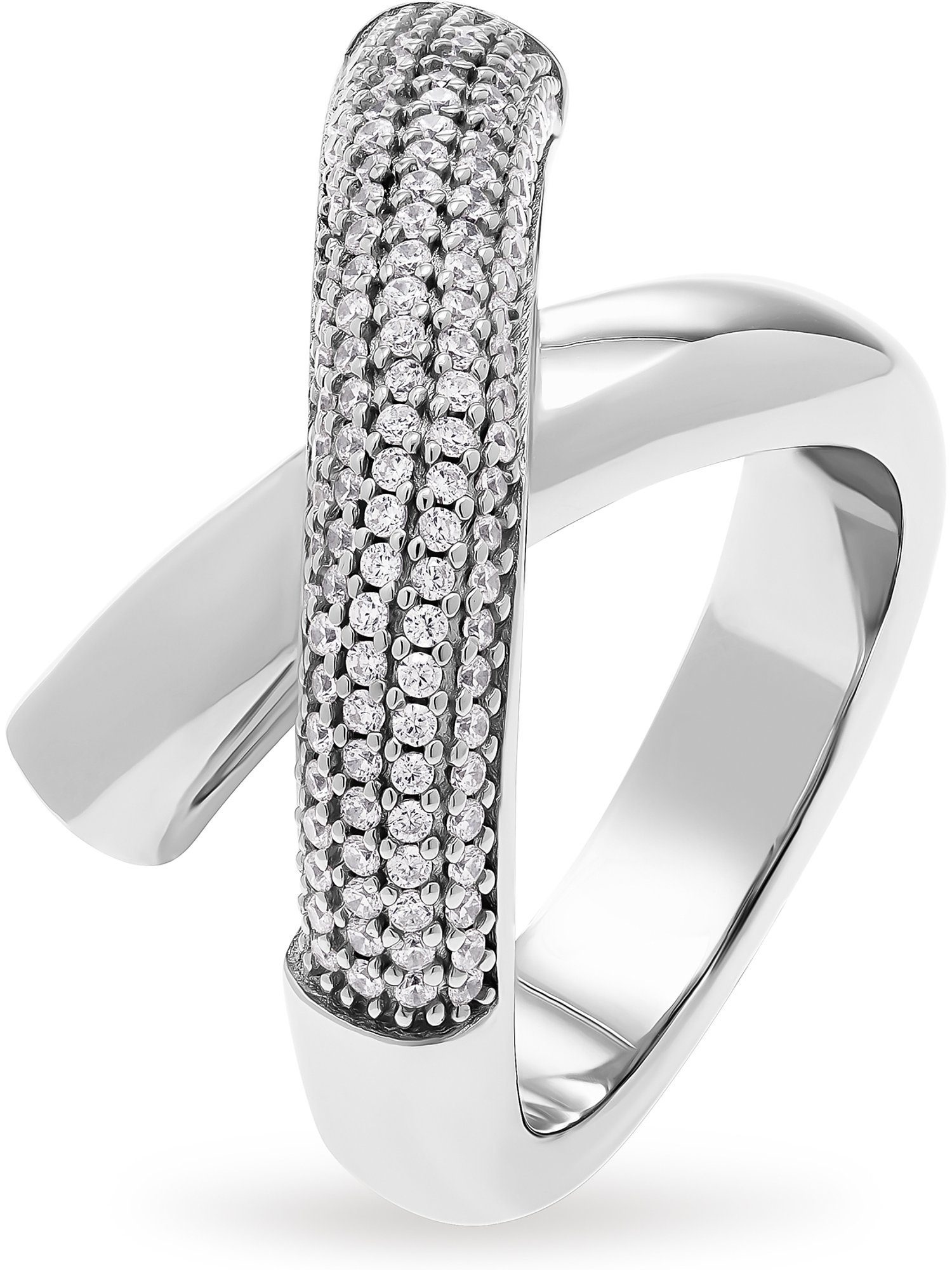 JETTE Silberring JETTE Damen-Damenring 925er Silber 140 Zirkonia, Zirkonia, synthetisch