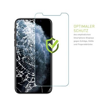 KMP Creative Lifesytle Product Displayschutz für iPhone XS, X, 11 Pro Transparent für Apple iPhone XS, X, 11 Pro, Displayschutzglas, Singlepack, 1 Stück, klare Sicht