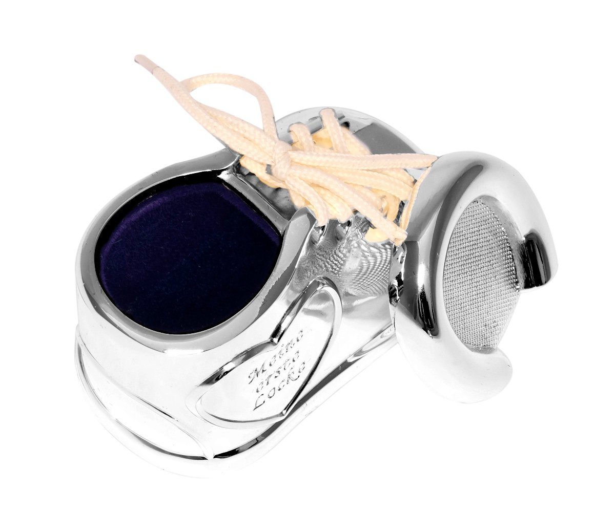 Brillibrum Zahndose Haar- & Milchzahndöschen versilbert Babygeschenk Zahndose Lockendose