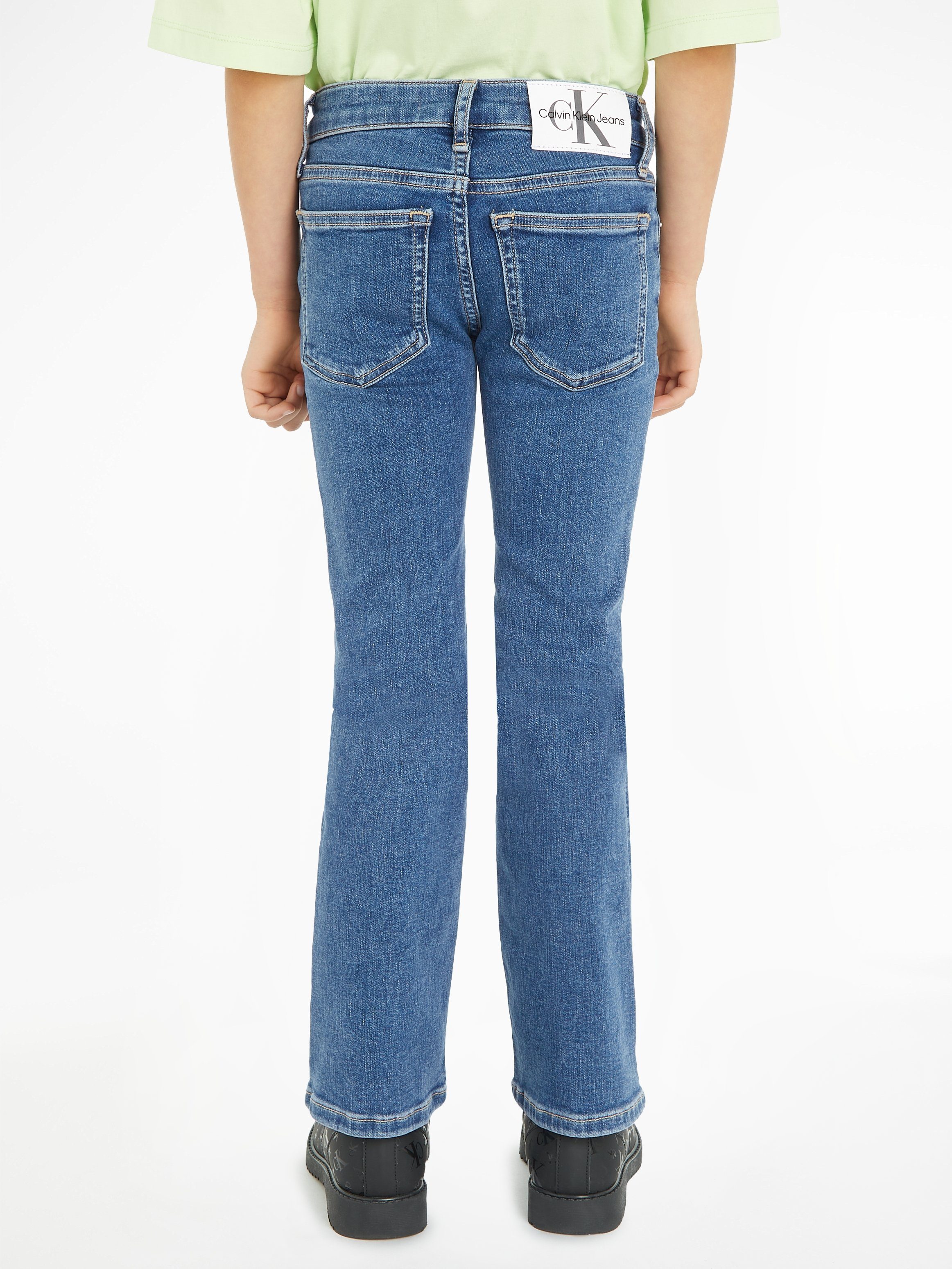 STRETCH Schlagjeans ESS Jeans BLUE Klein 5-Poket-Style Calvin im FLARE