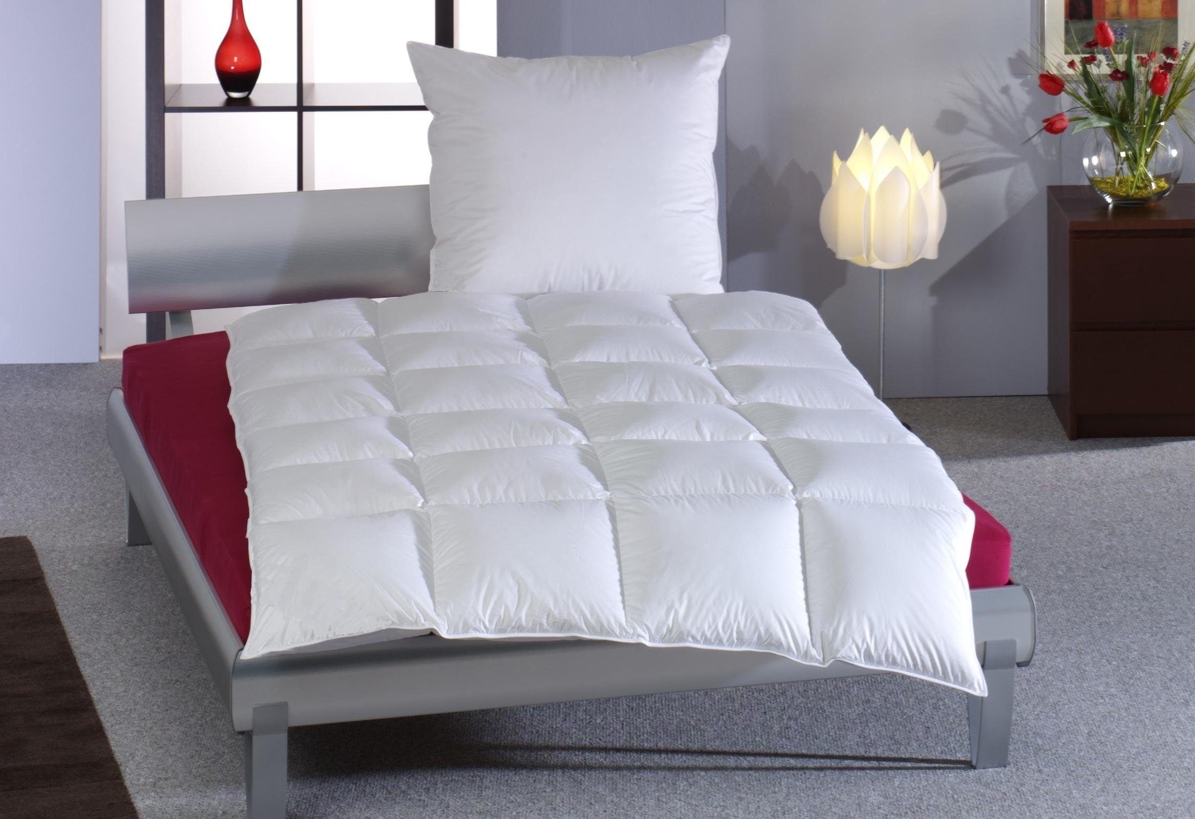 Haeussling Daunenbettdecke + Kopfkissen Swiss Royal, Füllung: 90% Daunen, 1 günstig online kaufen