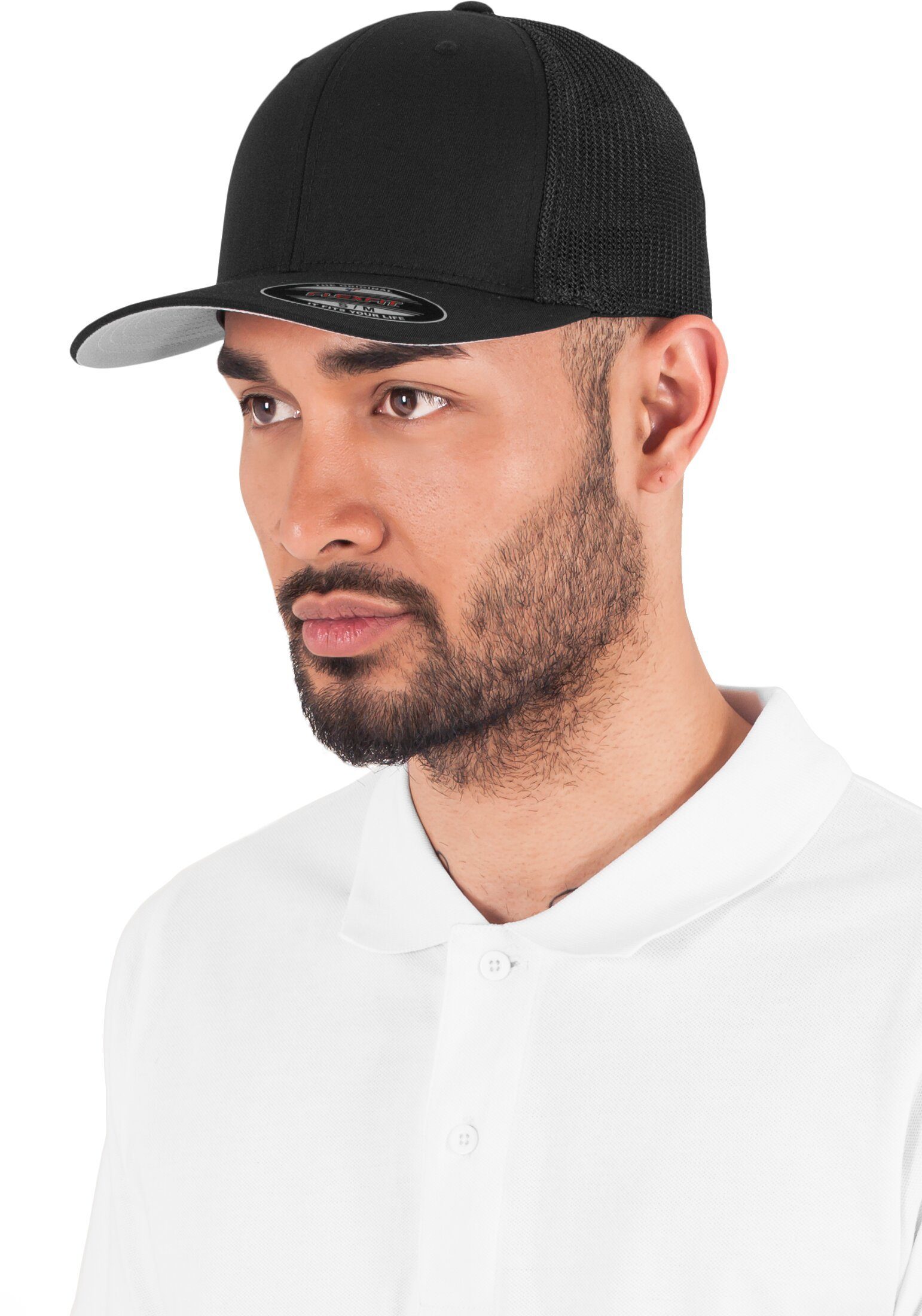 Mesh Flexfit Cap Flexfit Trucker black Accessoires Flex