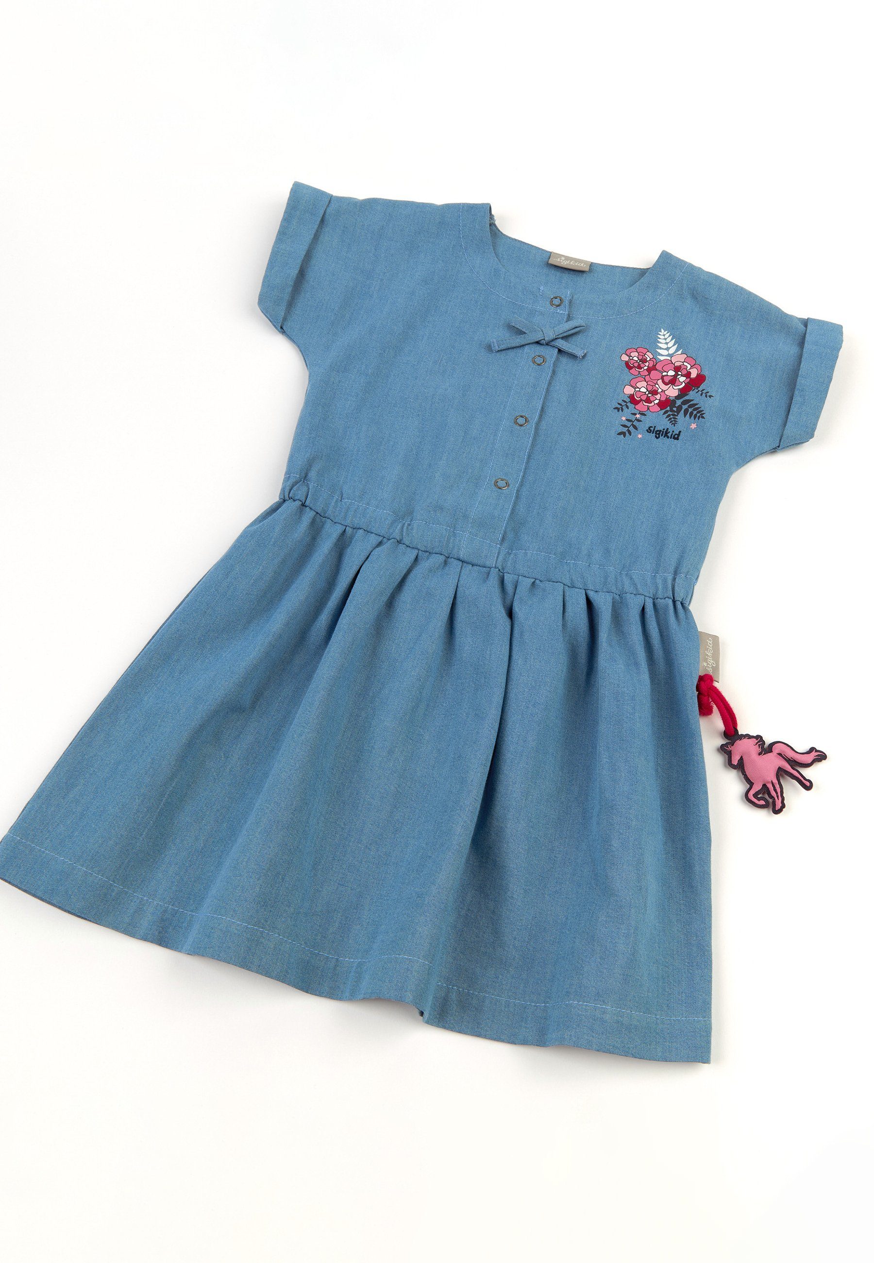 (1-tlg) Kinderhose kurzarm Sigikid Jeanskleid, Sommerkleid