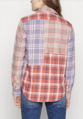 Ralph Lauren T-Shirt POLO RALPH LAUREN GEORGIA Cotton Twill Check Shirt Hemd T-Shirt Top Bl