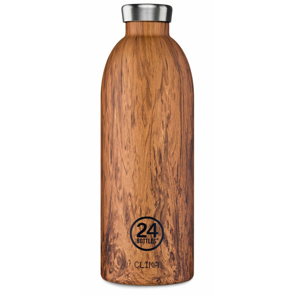 24 Bottles Trinkflasche 24 Flaschen - Clima Bottle 0,85 L - Sequoia Holzdruck (24B437)