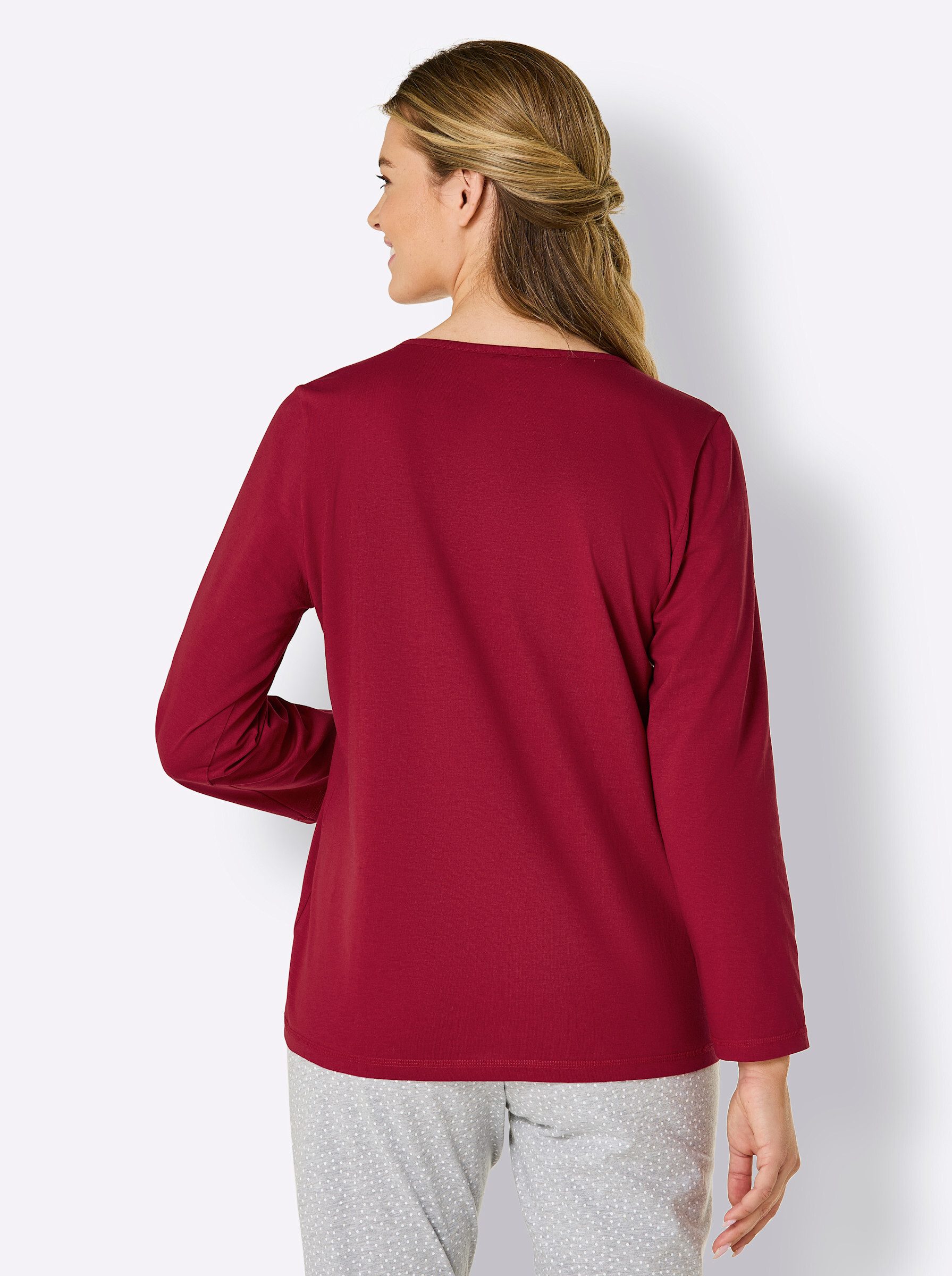 comtessa Schlafanzug Schlafanzug-Shirt Langarm