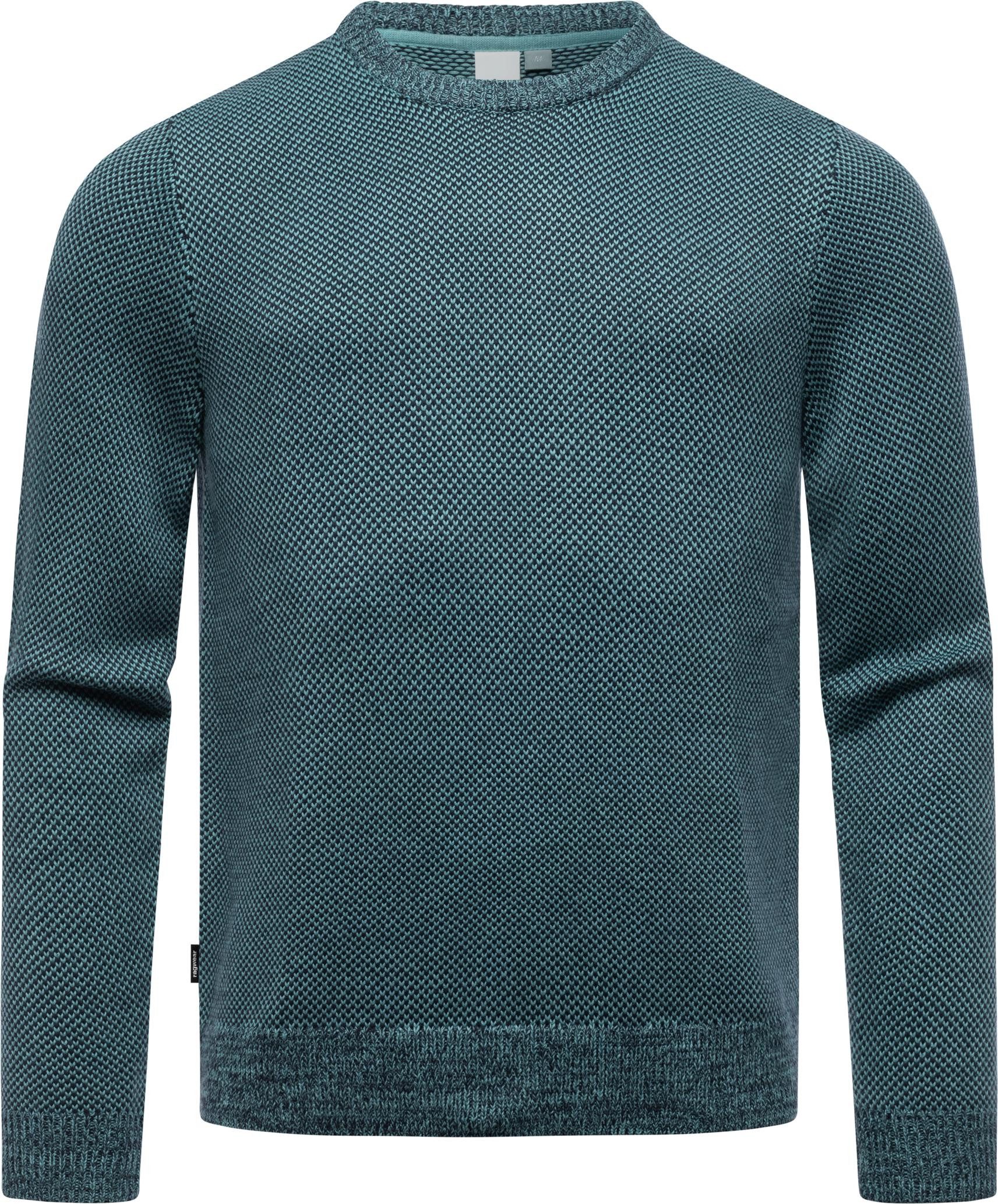 Ragwear Strickpullover Larrs stylischer Herren Sweatpullover mit Rippbündchen