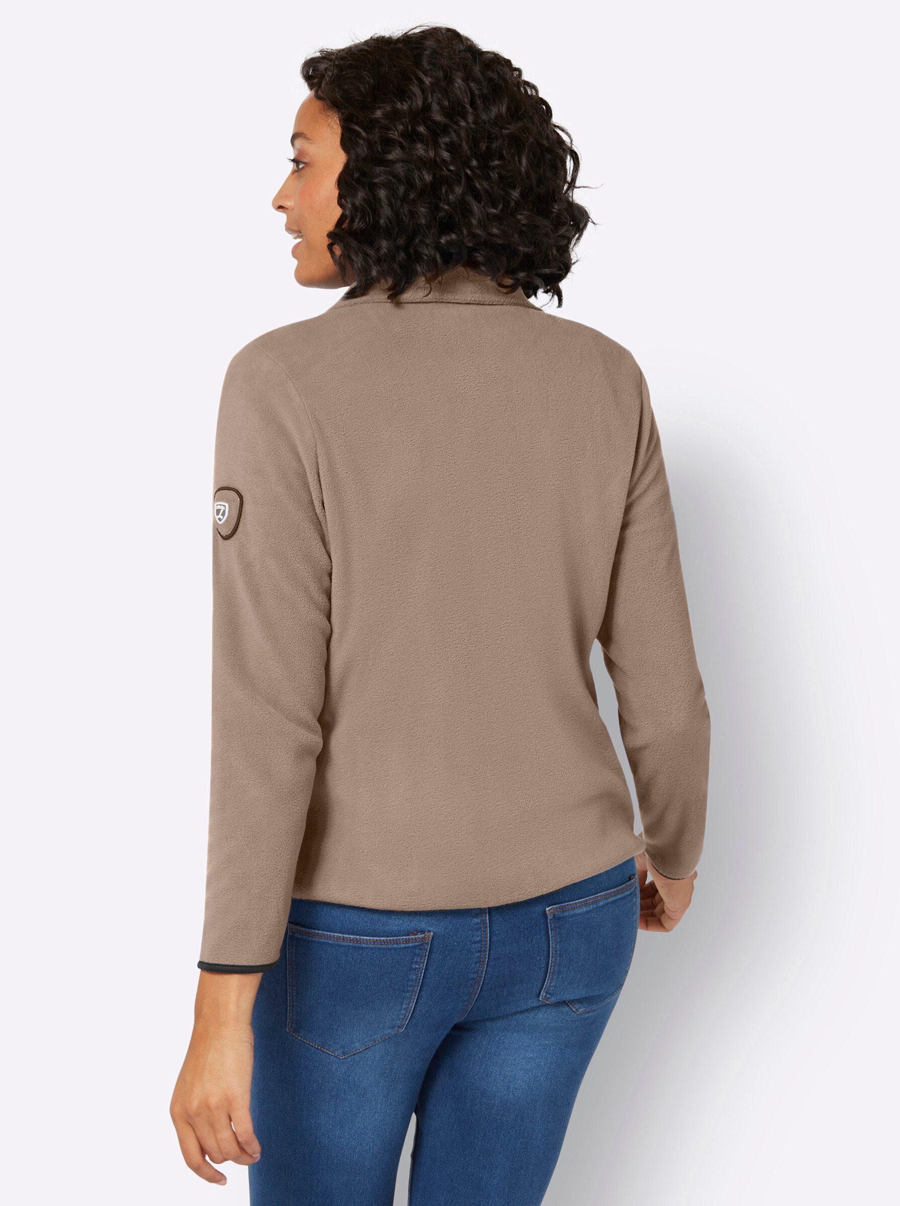 taupe Fleecejacke WEIDEN WITT