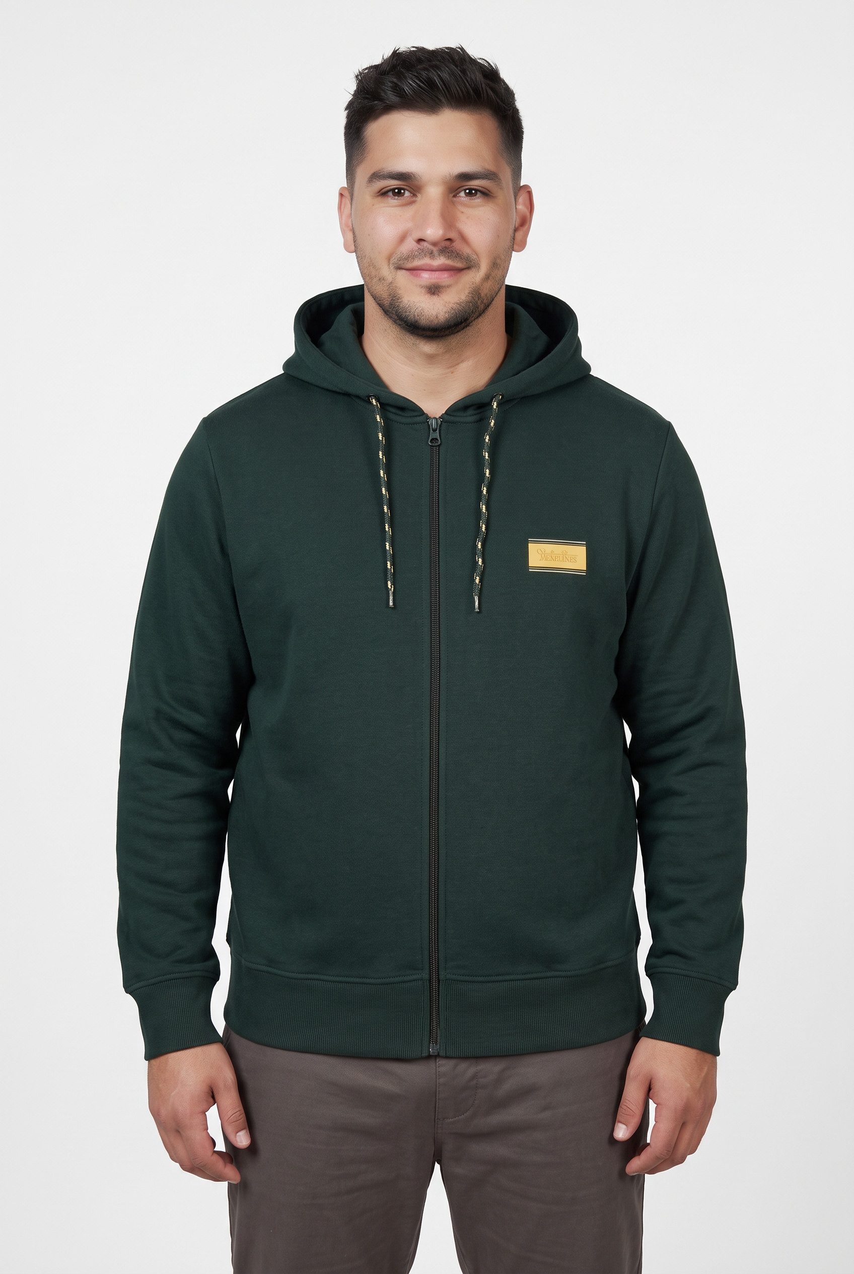 Jack & Jones PlusSize Kapuzensweatjacke JJBUSTER SWEAT ZIP HOOD BTS PLS Baumwollmischung