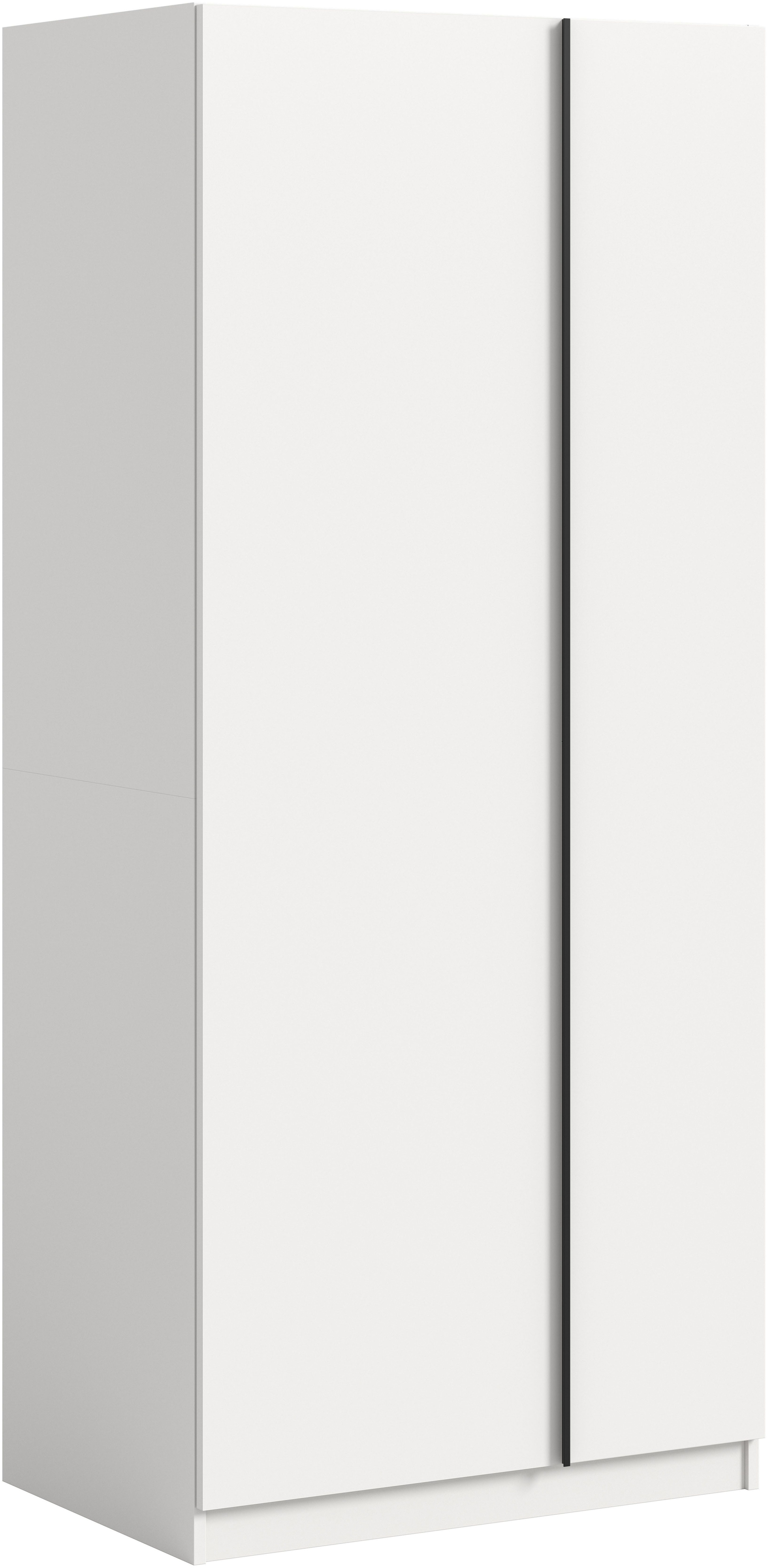 Home affaire Kleiderschrank BENDINGO, Schlafzimmerschrank, Schrank, Garderobenschrank (OTTO BESTSELLER, Garderobe & Schlafzimmer) Breite 80cm, weiß, 2-türig, inkl. 1 Kleiderstange und 3 Ablageboden
