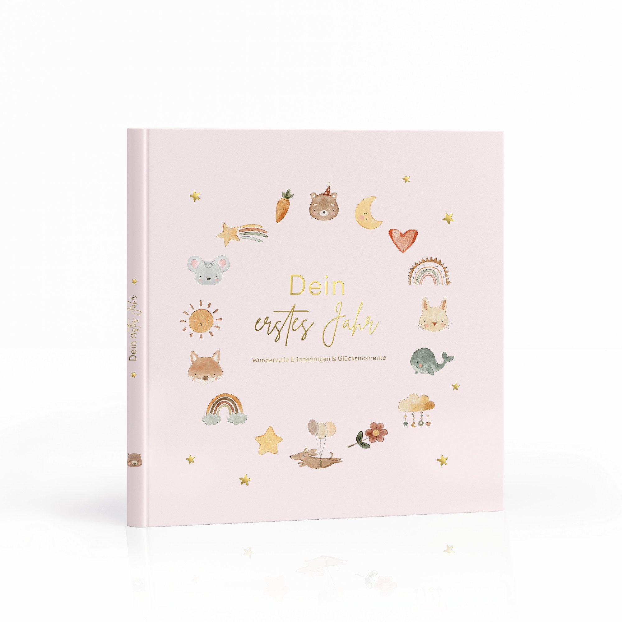 MeinBaby123® Tagebuch Baby 'Mein erstes Jahr', Erinnerungsbuch Baby, Geschenkidee zur Geburt, Momente für die Ewigkeit festhalten