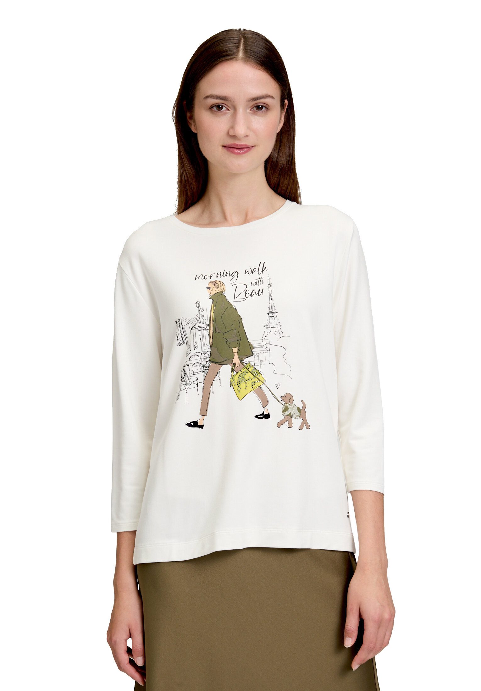 Betty&Co 3/4-Arm-Shirt Damen mit Strass (1-tlg)