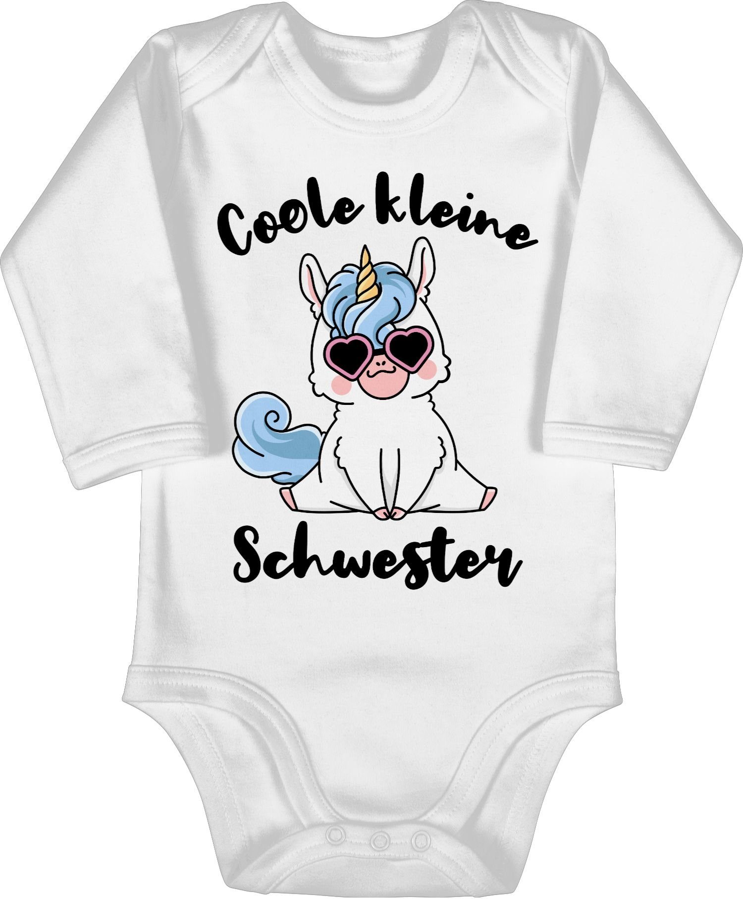 Shirtracer Shirtbody Coole kleine Schwester mit Einhorn Kleine Schwester
