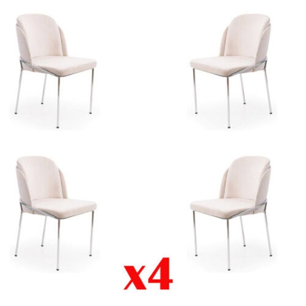 JVmoebel Esszimmerstuhl, Stuhl 4X Stühle Sessel Gruppe italienischer Esszimmer Garnitur Stil