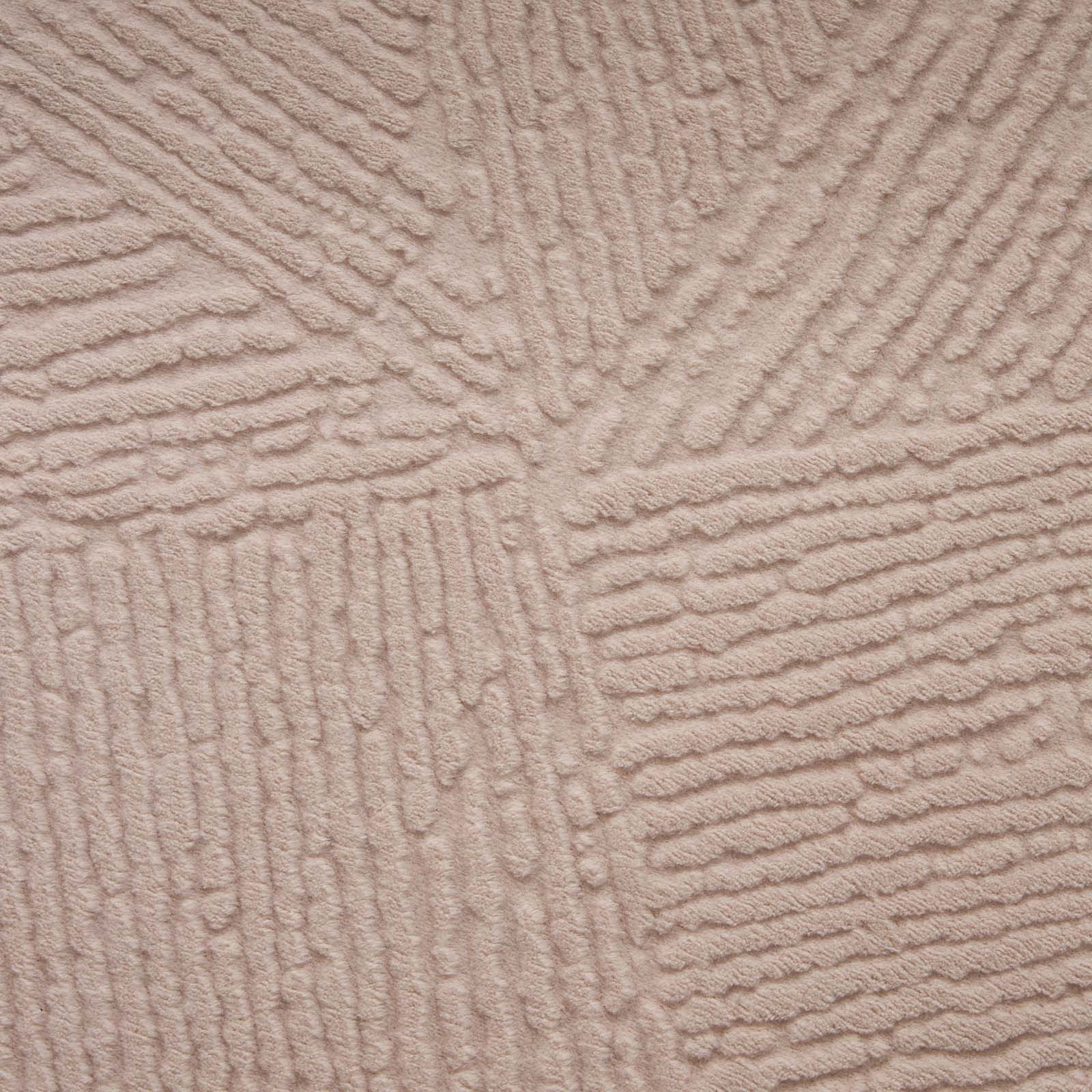 TaCa Home Teppich Kurzflor Teppich Hasenfell Optik, rund, Höhe: 10 mm, Wohnzimmer, Kinderzimmer, Esszimmer, Fresco Beige - 80 x 80 cm rund