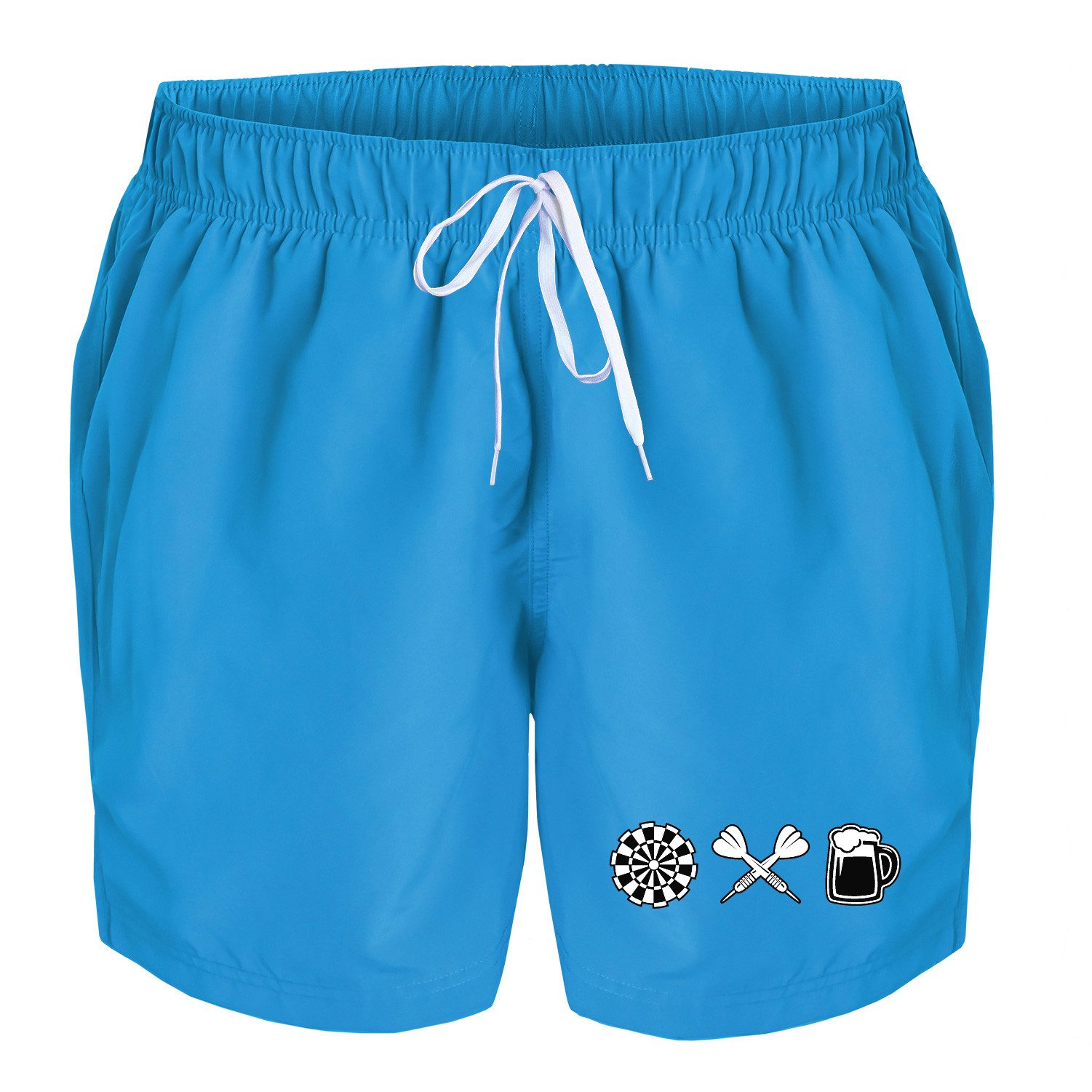 deinshirt Badehose Schwimmshorts Darts und Bier günstig online kaufen