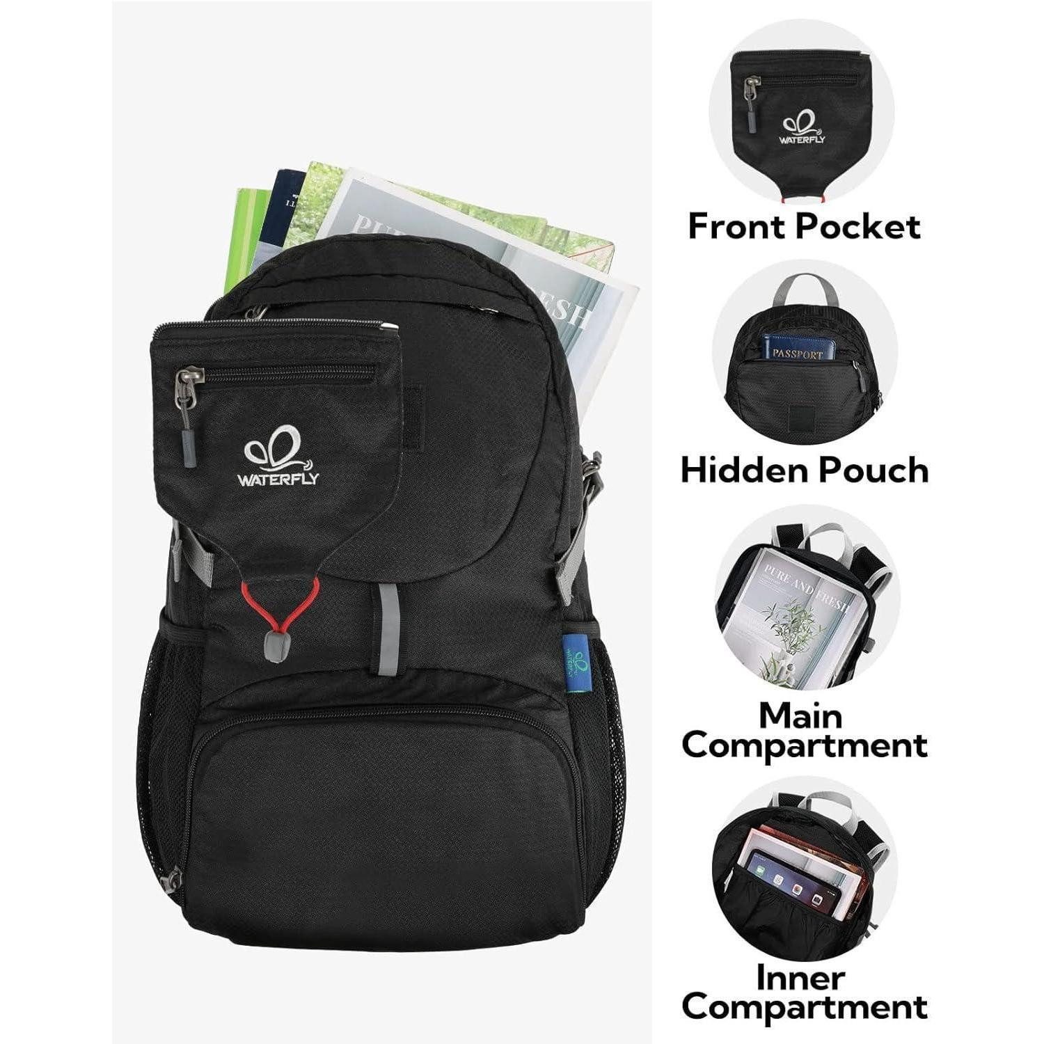 LuxusKollektion Wanderrucksack Ultraleichter Faltbarer Rucksack: 20L Outdoor Trekking Sportlicher