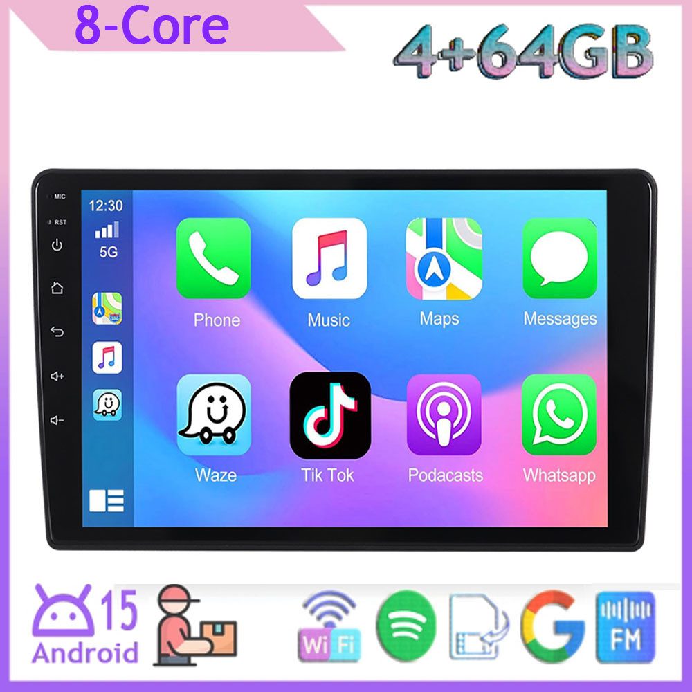 A-Sure 8-Core 64GB Für Hyundai i40 2011-2019 CarPlay GPS SWC Bluetooth RDS FM Autoradio (Digitalradio (DAB), Apple Carplay, UI Theme, Siri, Mirrorlink, Google play, Netflix, Youtube, Calendar, TikTok)
