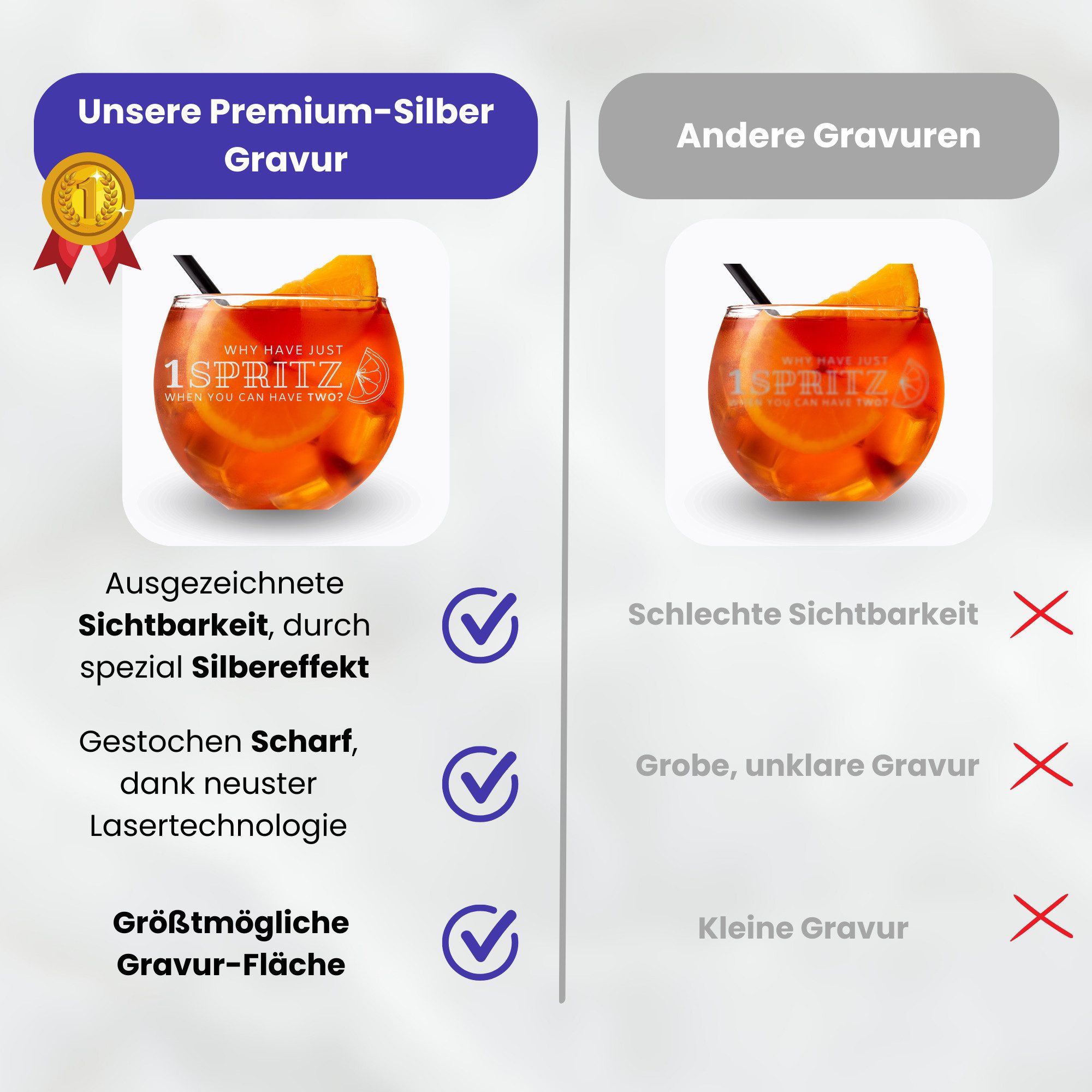 Lasernauten Aperitifglas Spritz Glas mit Gravur 630 ml Cocktailglas mit Spruch Aperitif Gläser – Bild 4 von 4
