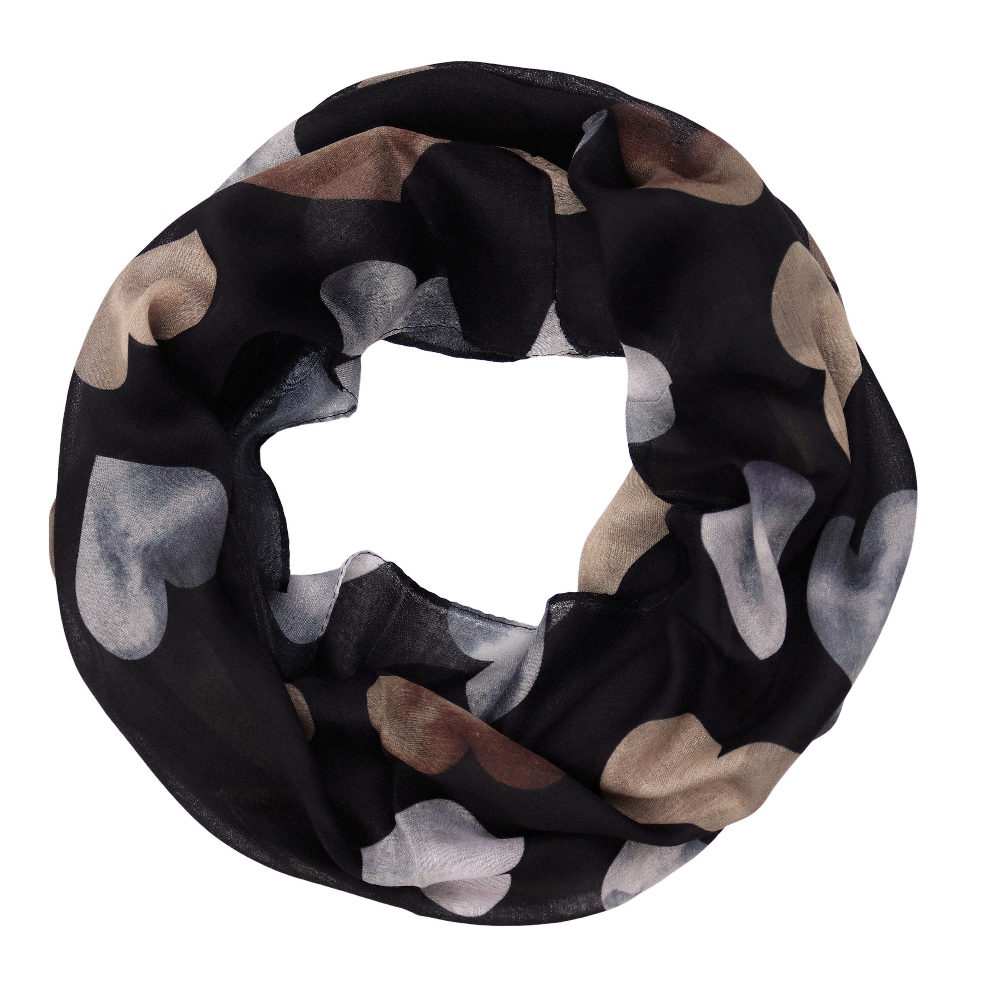MIRROSI Loop Damen Schal Weich aus 100% Viskose Groß, Schlauchschal, (ca.60x80cm, zweimal um den Hals wickelbar), Damen Halstuch Stola ideal für Frühling,Sommer, Herbst oder Winter